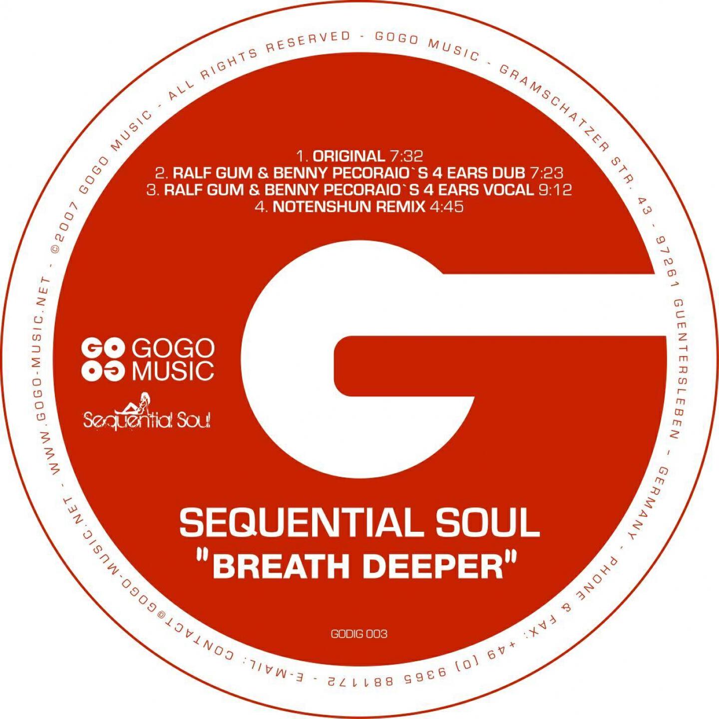 Sequential Soul - Breath Deeper (Ralf GUM & Benny Pecoraio's 4 Ears Dub)