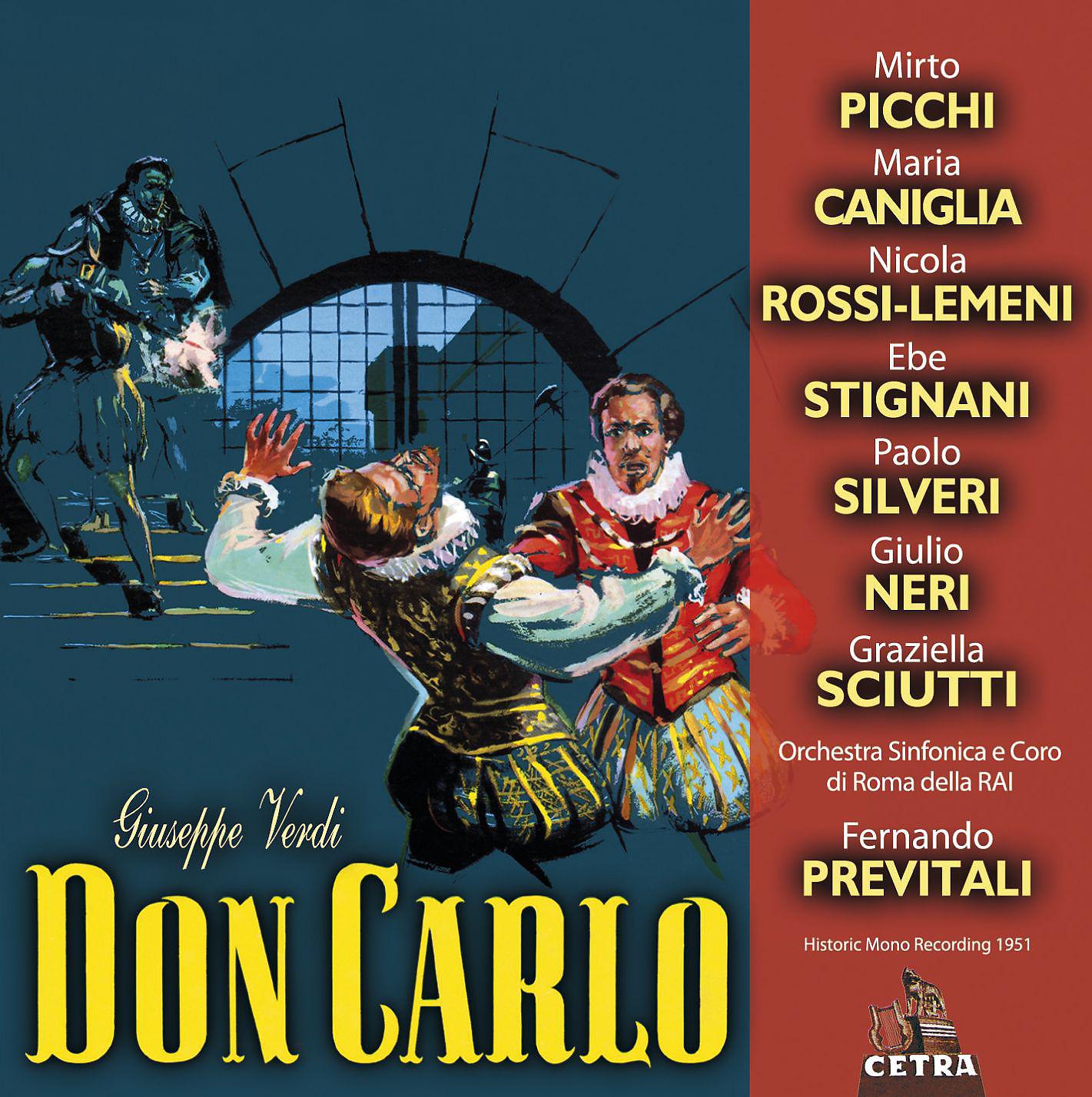 Постер альбома Cetra Verdi Collection: Don Carlo