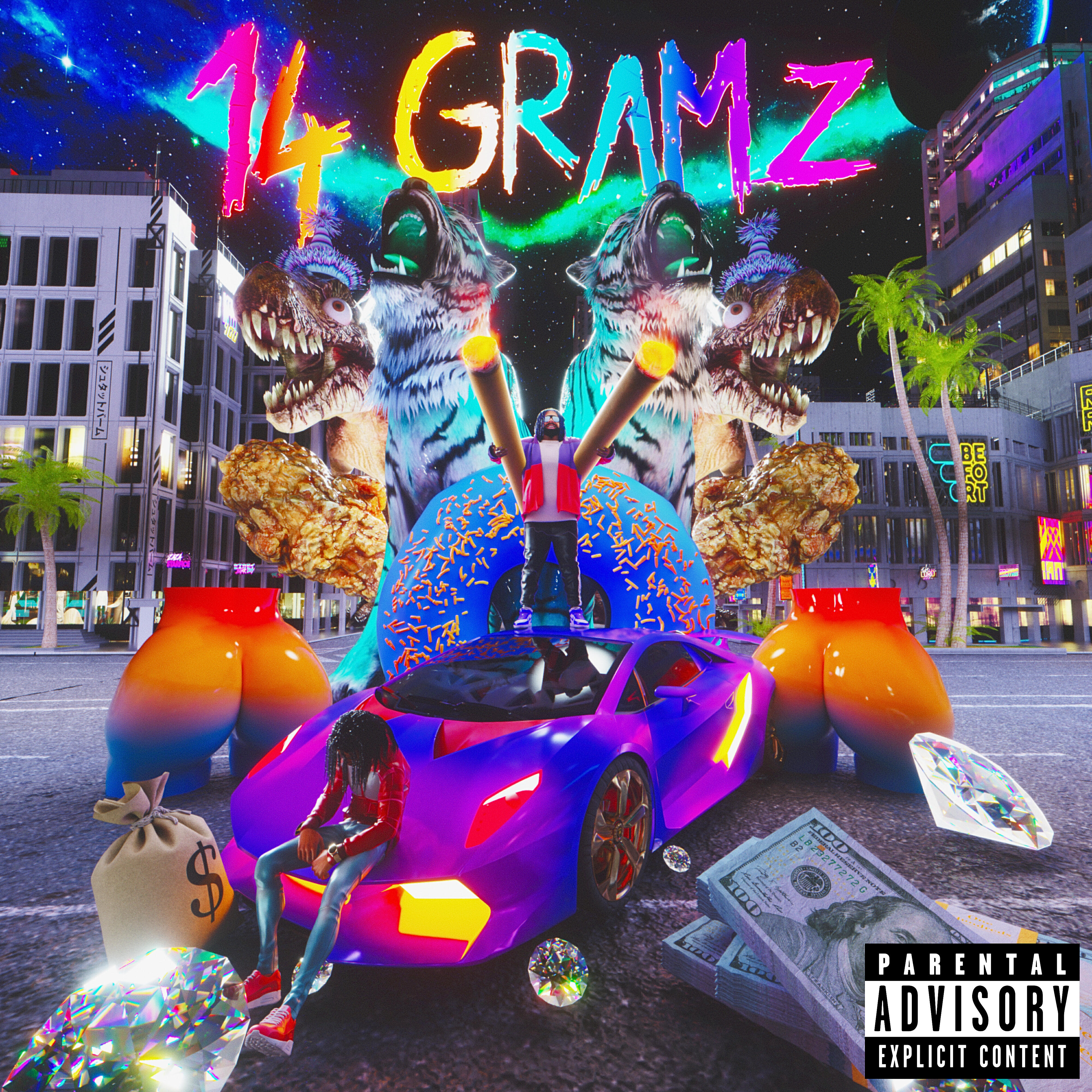 SKYXXX - 14 GRAMZ (feat. Valee)