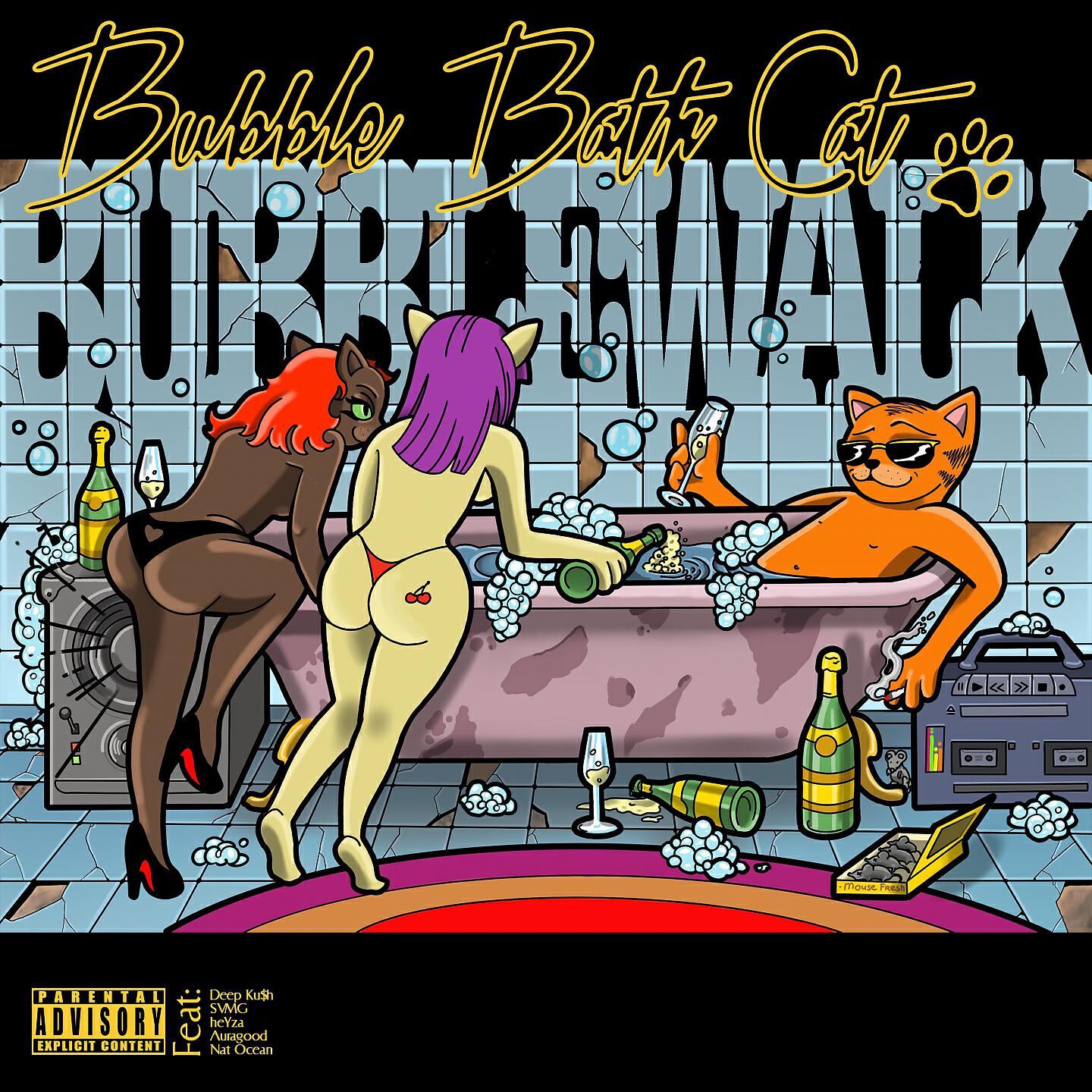 Bubble Bath Cat - No Tip
