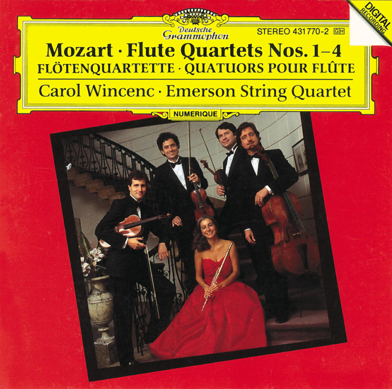 Emerson String Quartet - Mozart: Flute Quartet No.2 In G, K.285a - 1. Andante