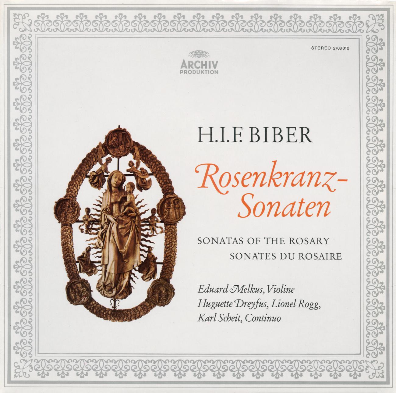 Постер альбома Biber: The Mystery Sonatas I-XV; Passacaglia in G Minor