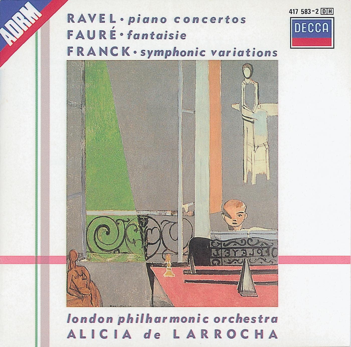 Постер альбома Ravel: Piano Concertos/Franck: Variations symphoniques/Fauré: Fantaisie