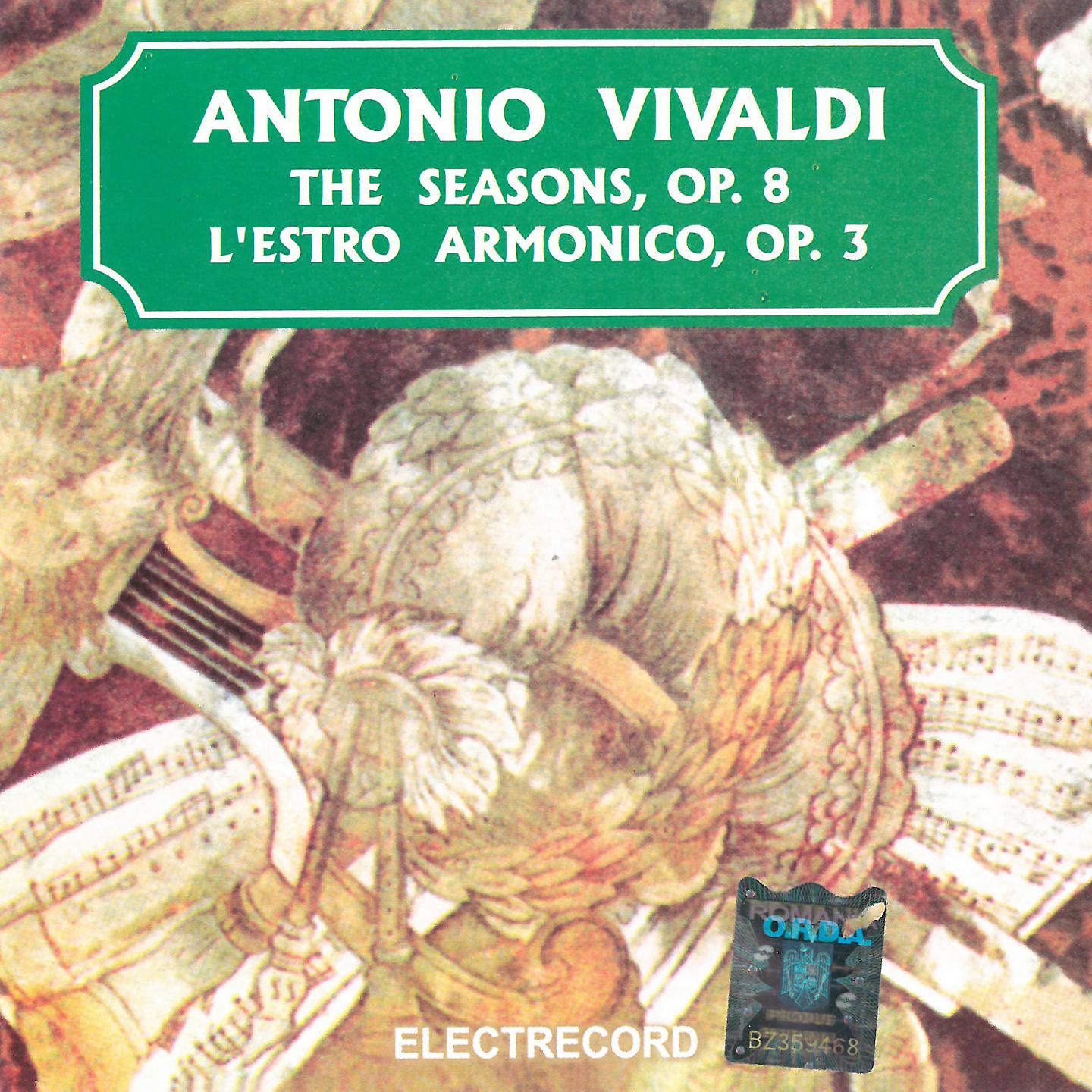Постер альбома Antonio Vivaldi: The Seasons, Op. 8, L'Estro Armonico, Op. 3