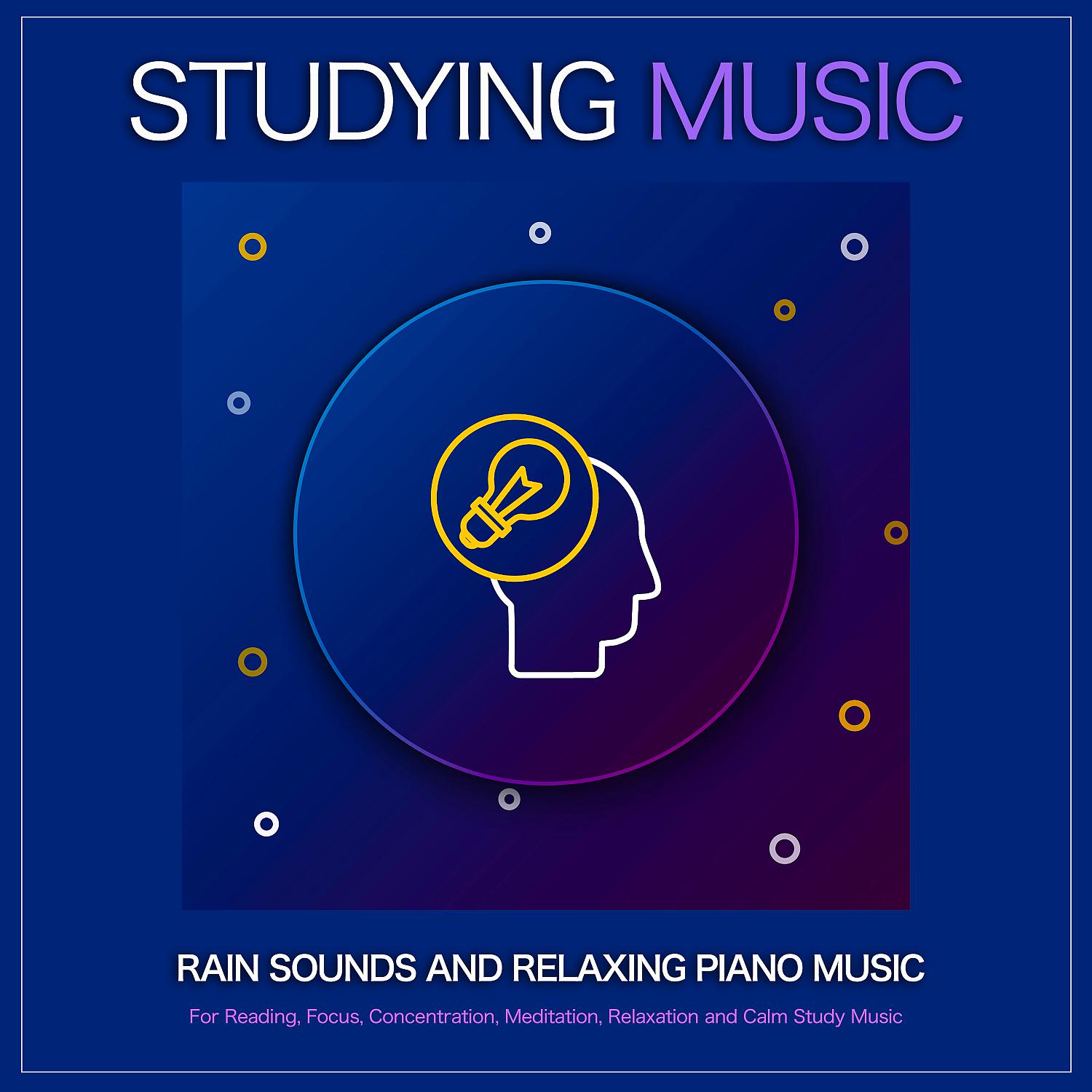 Постер альбома Studying Music: Rain Sounds and Relaxing Piano Music For Reading, Focus, Concentration, Meditation, Relaxation and Calm Study Music