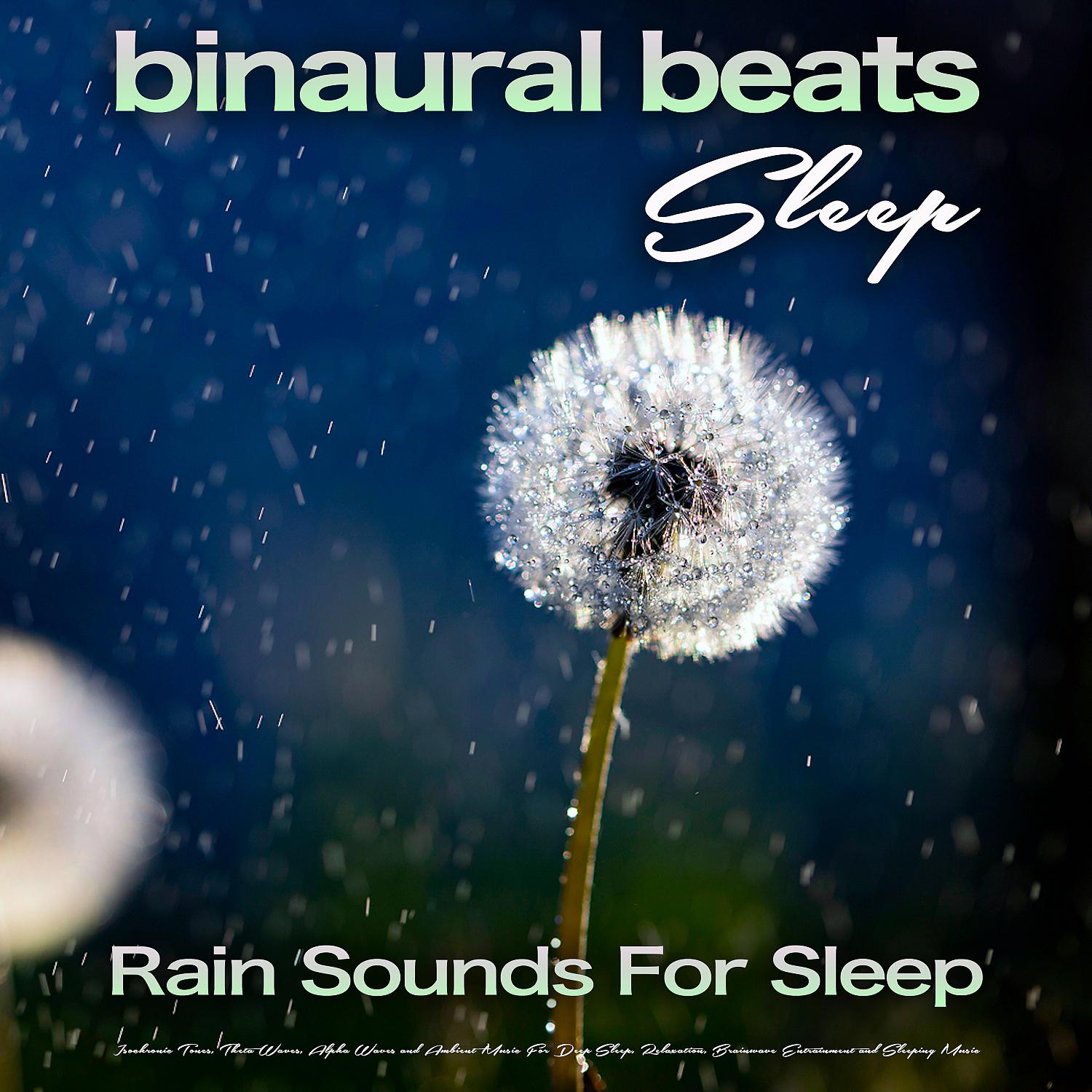 Постер альбома Binaural Beats Sleep: Rain Sounds For Sleep, Isochronic Tones, Theta Waves, Alpha Waves and Ambient Music For Deep Sleep, Relaxation, Brainwave Entrainment and Sleeping Music