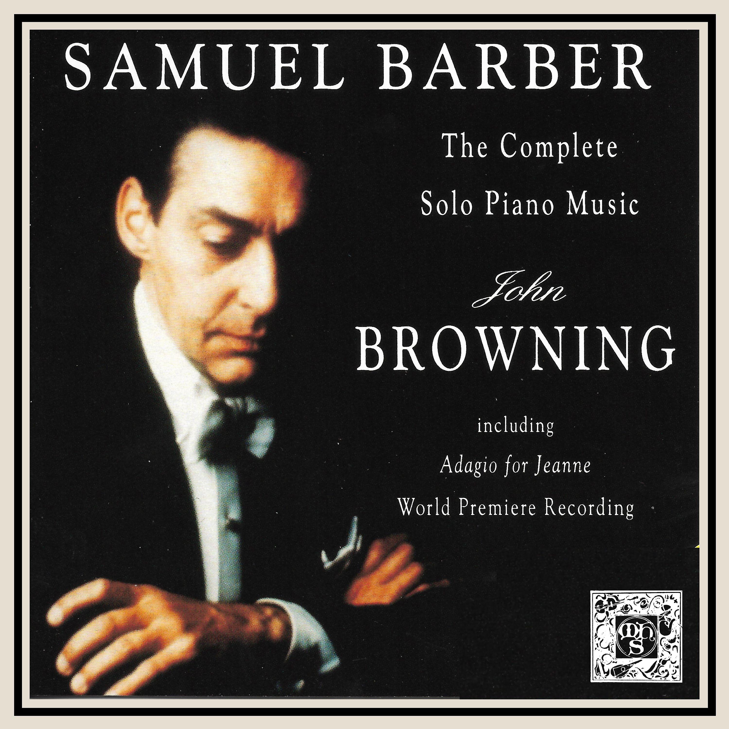 Постер альбома Barber: The Complete Piano Music