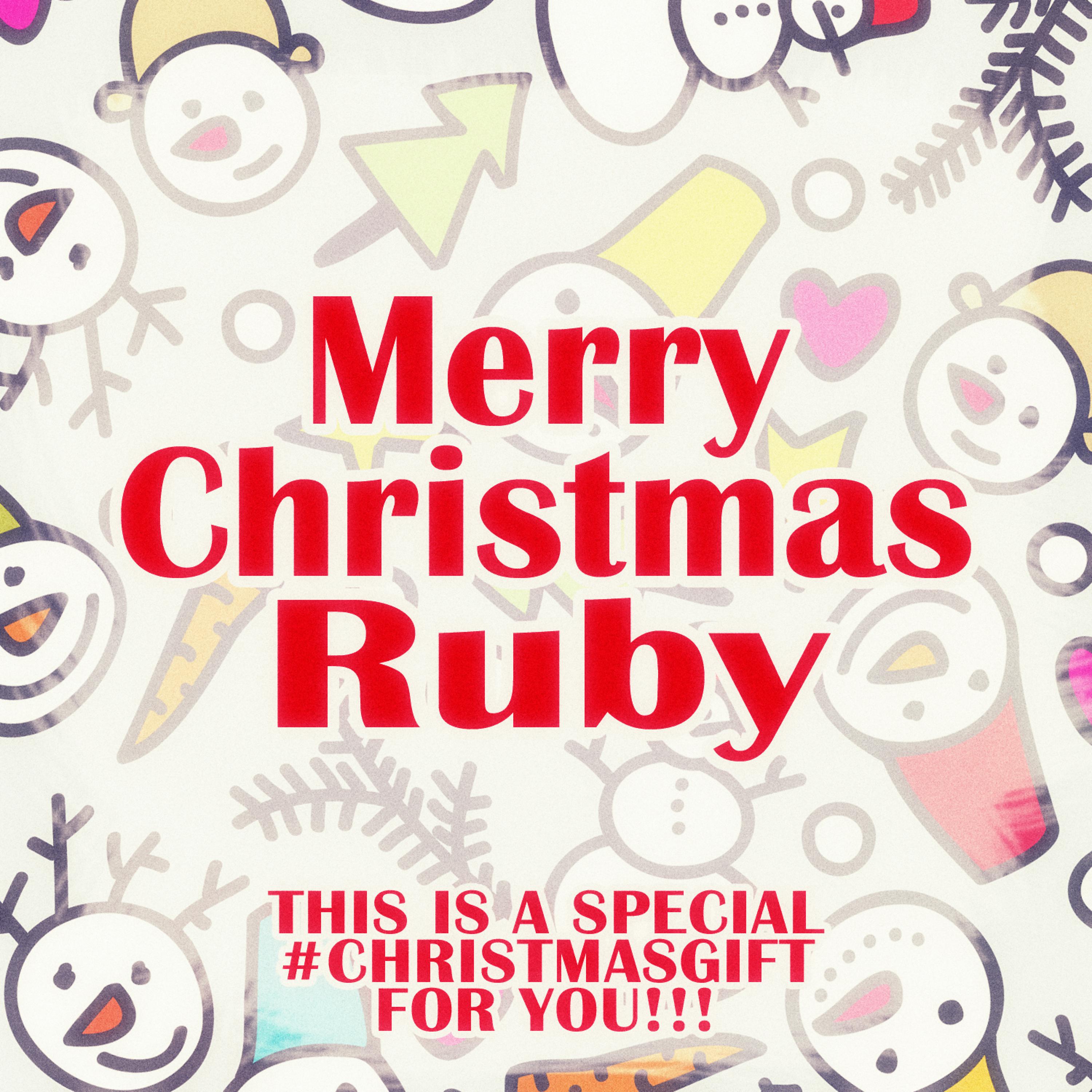 Постер альбома Merry Christmas Ruby - A Special #christmasgift for You