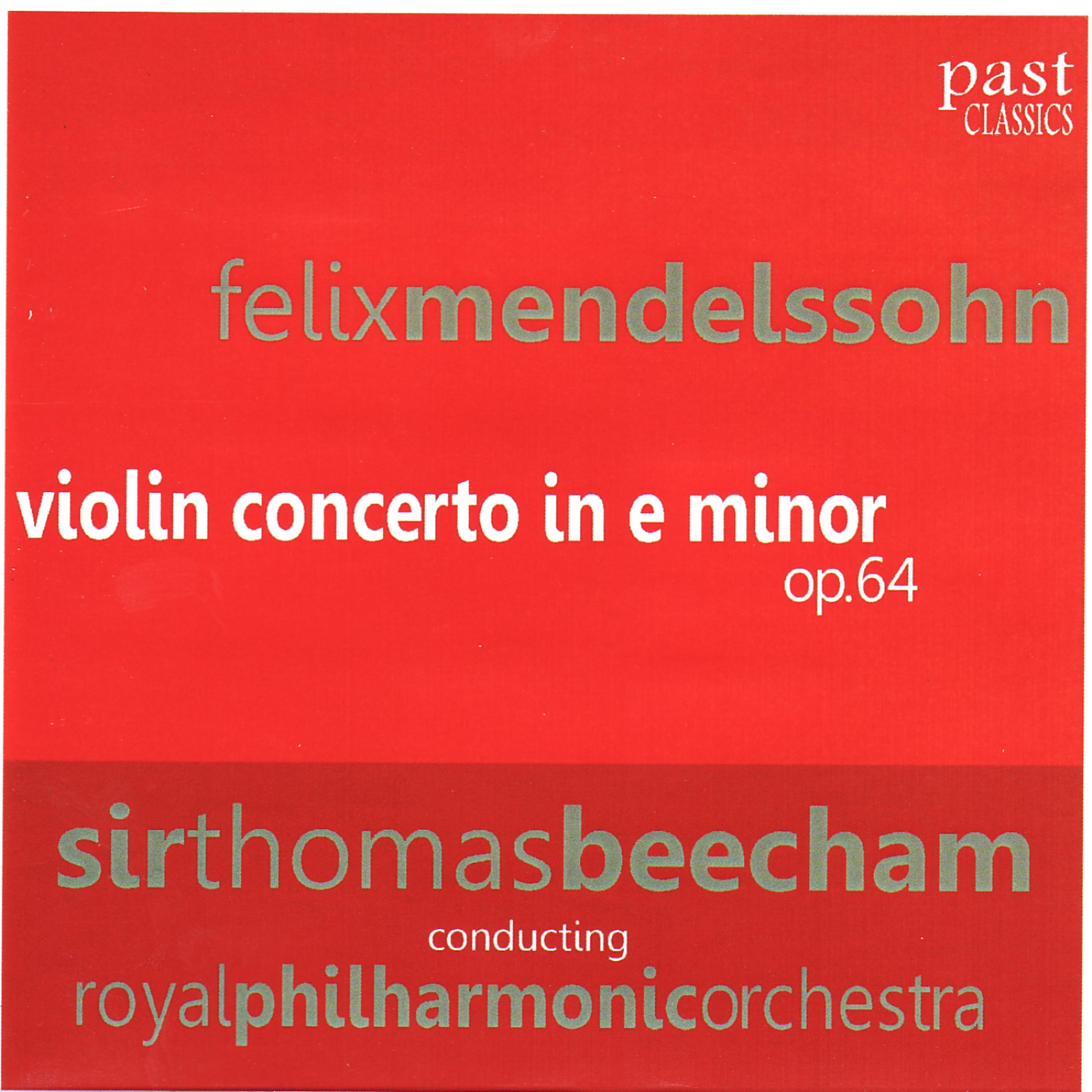 Постер альбома Mendelssohn: Violin Concerto in E minor
