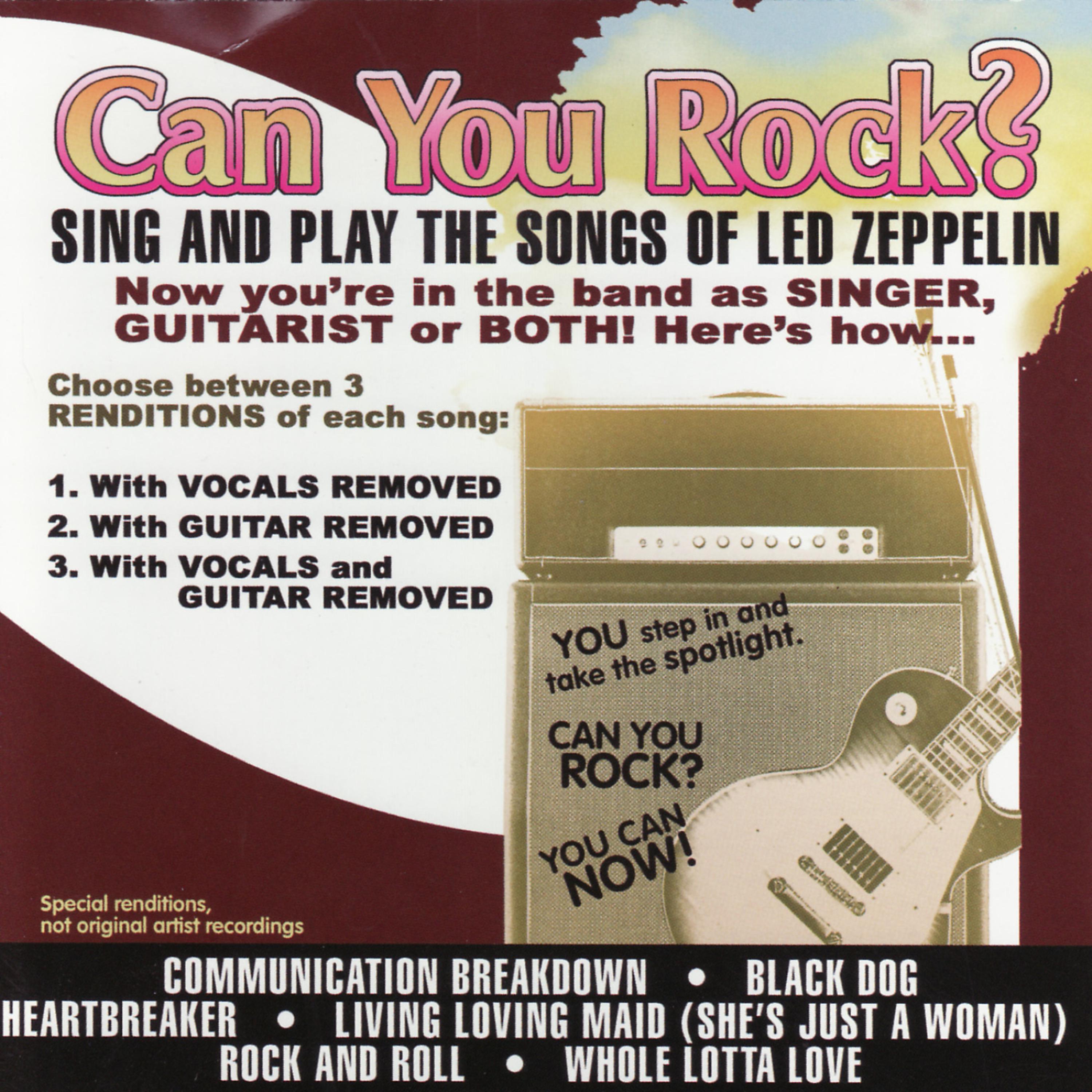 Постер альбома Can You Rock? Sing and Play the Songs of Led Zeppelin