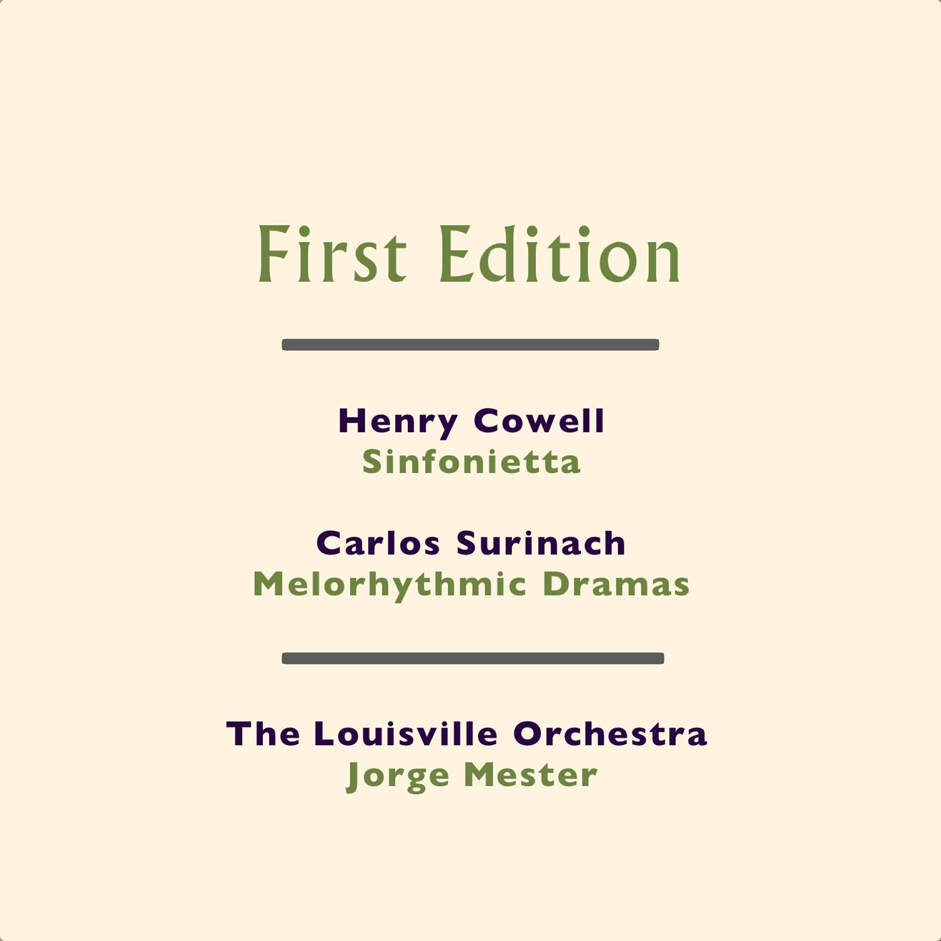 The Louisville Orchestra - Melorhythmic Dramas: III. Poignant