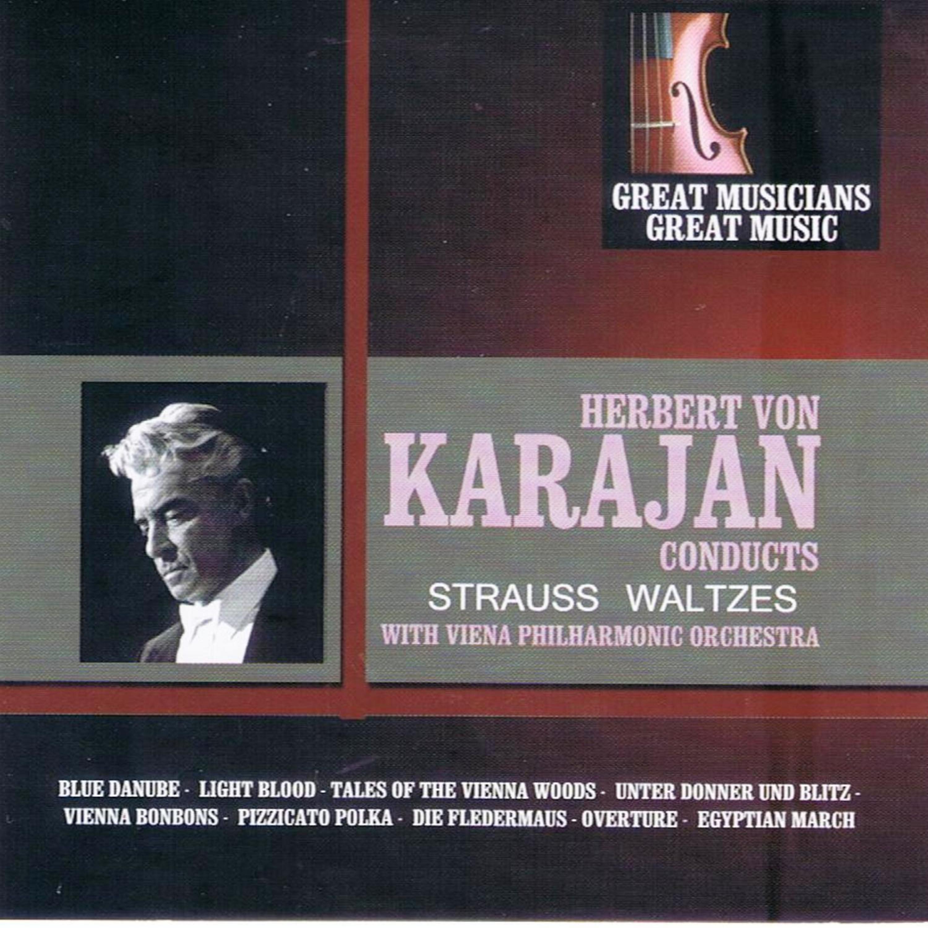 Постер альбома Great Musicians, Great Music: Herbert von Karajan Conducts Strauss Waltzes