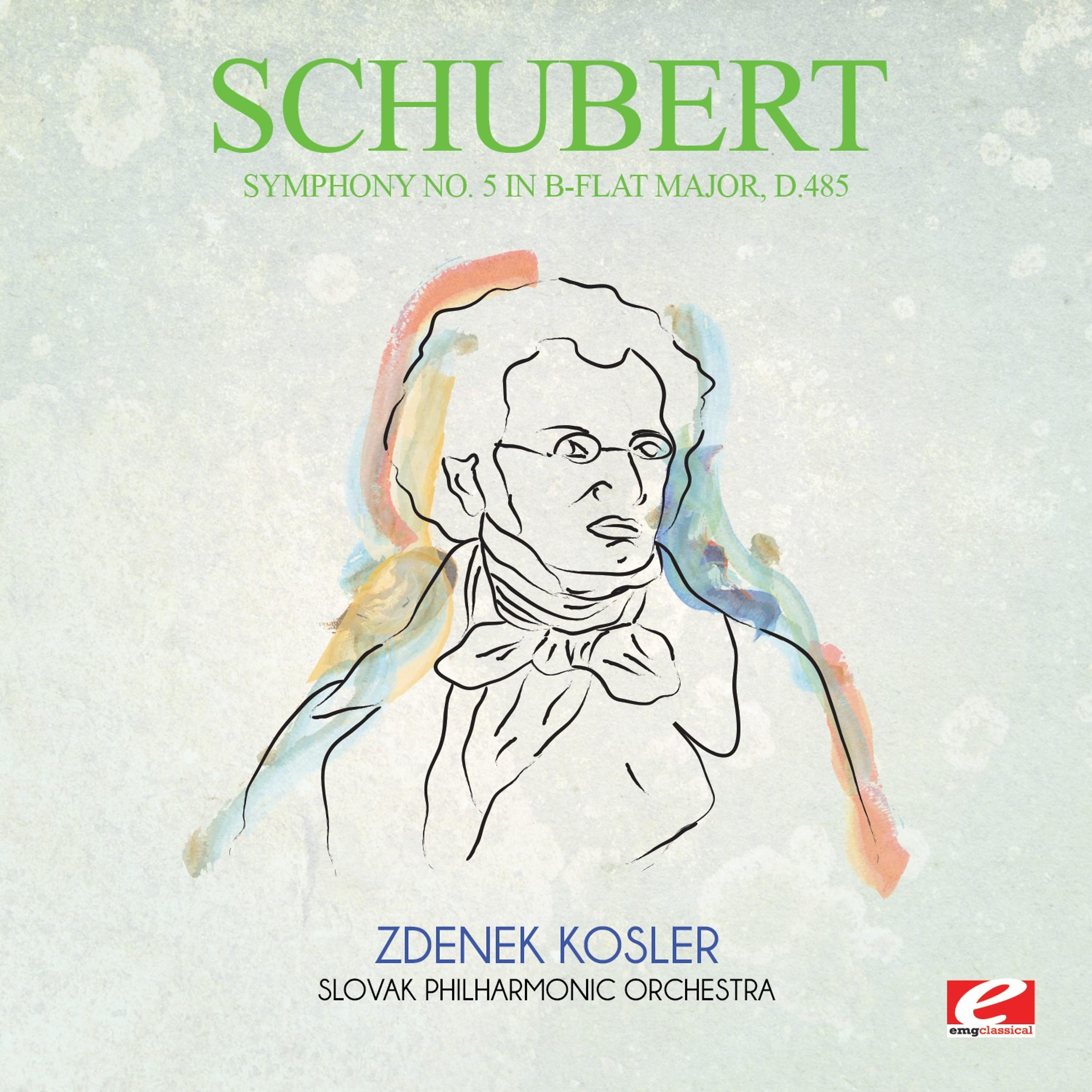 Постер альбома Schubert: Symphony No. 5 in B-Flat Major, D.485 (Digitally Remastered)
