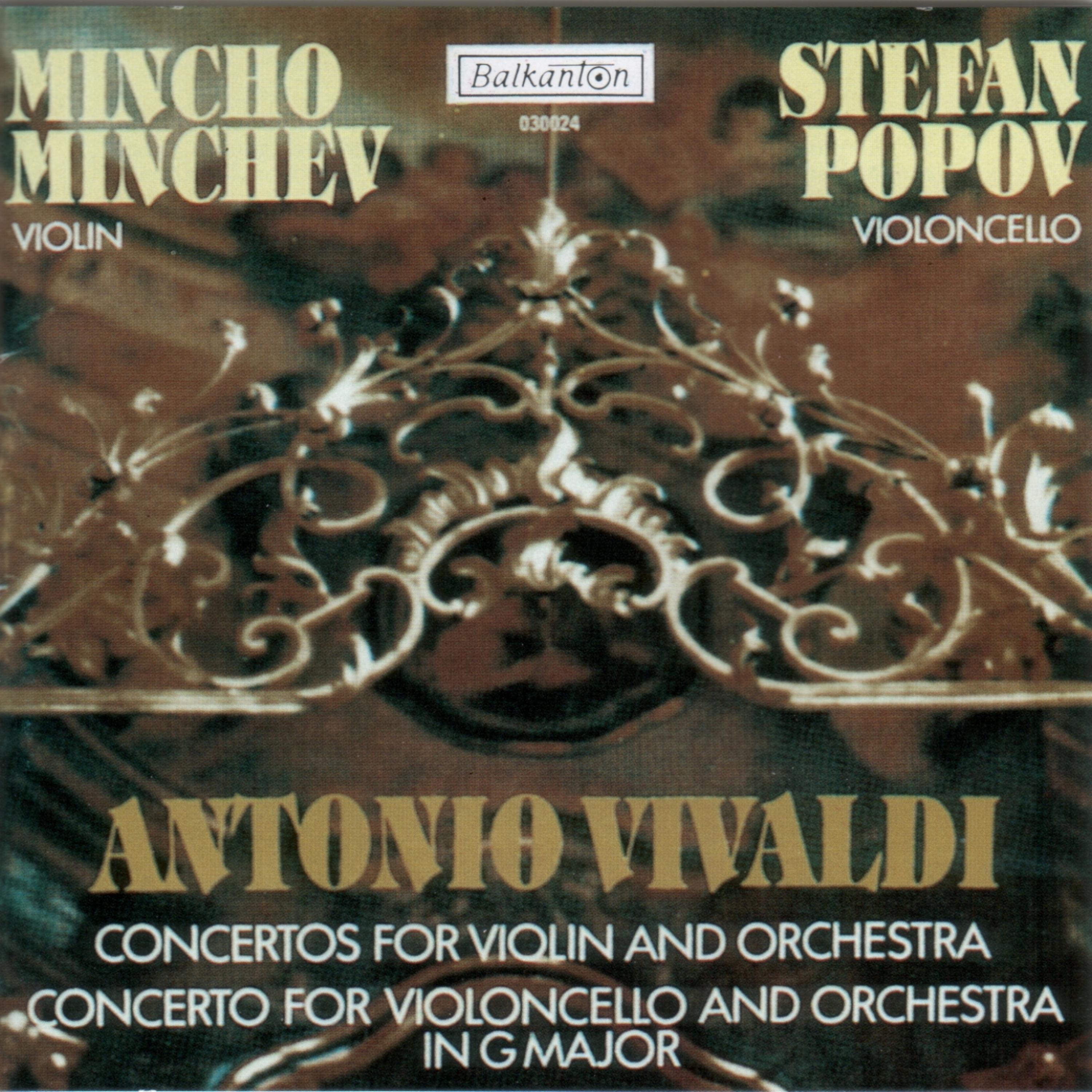 Постер альбома Antonio Vivaldi - Concertos for violin and orchestra / Concerto for violoncello and orchestra in G Major