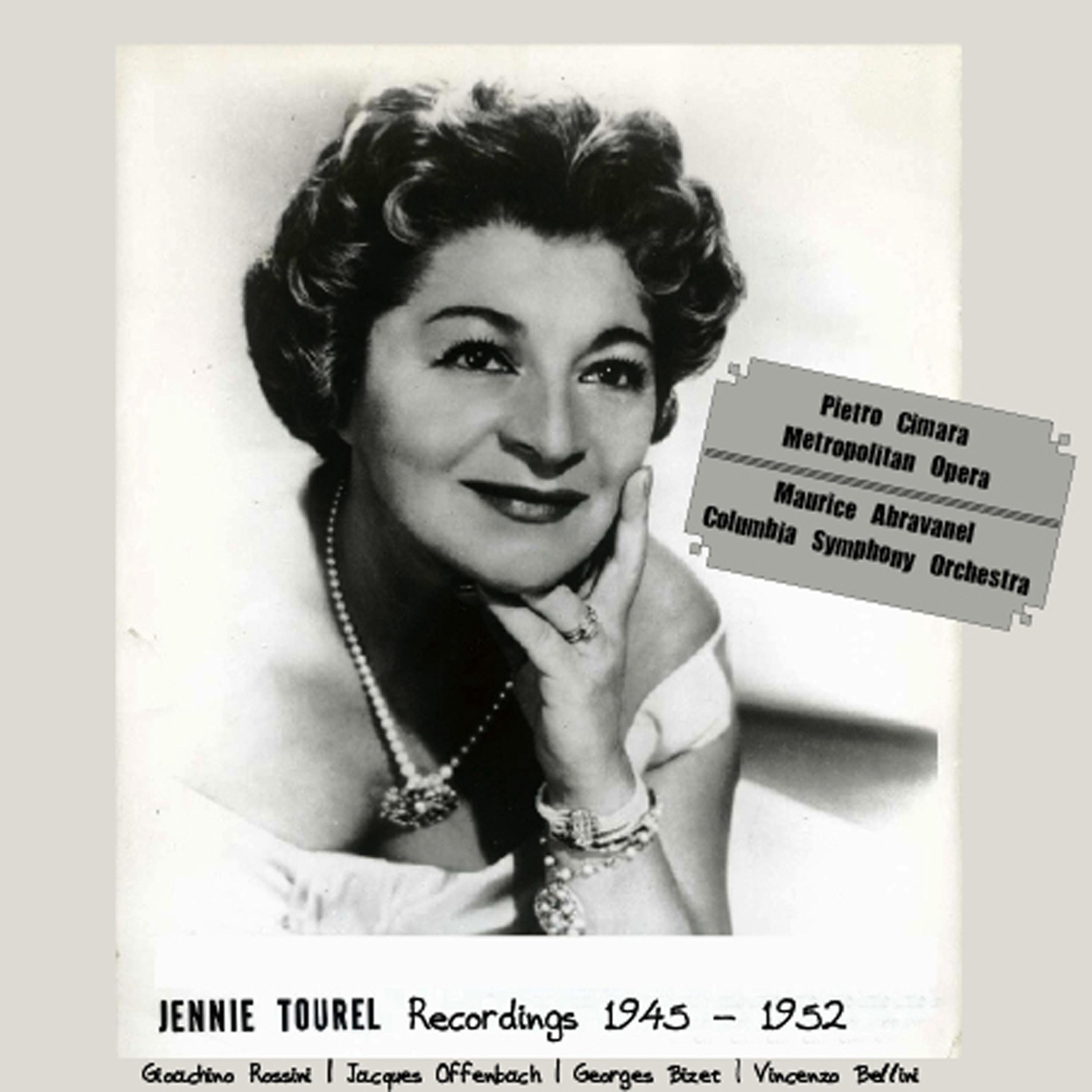Постер альбома Bizet - Rossini - Bellini - Offenbach: Jennie Tourel (Recordings 1945 -1952)