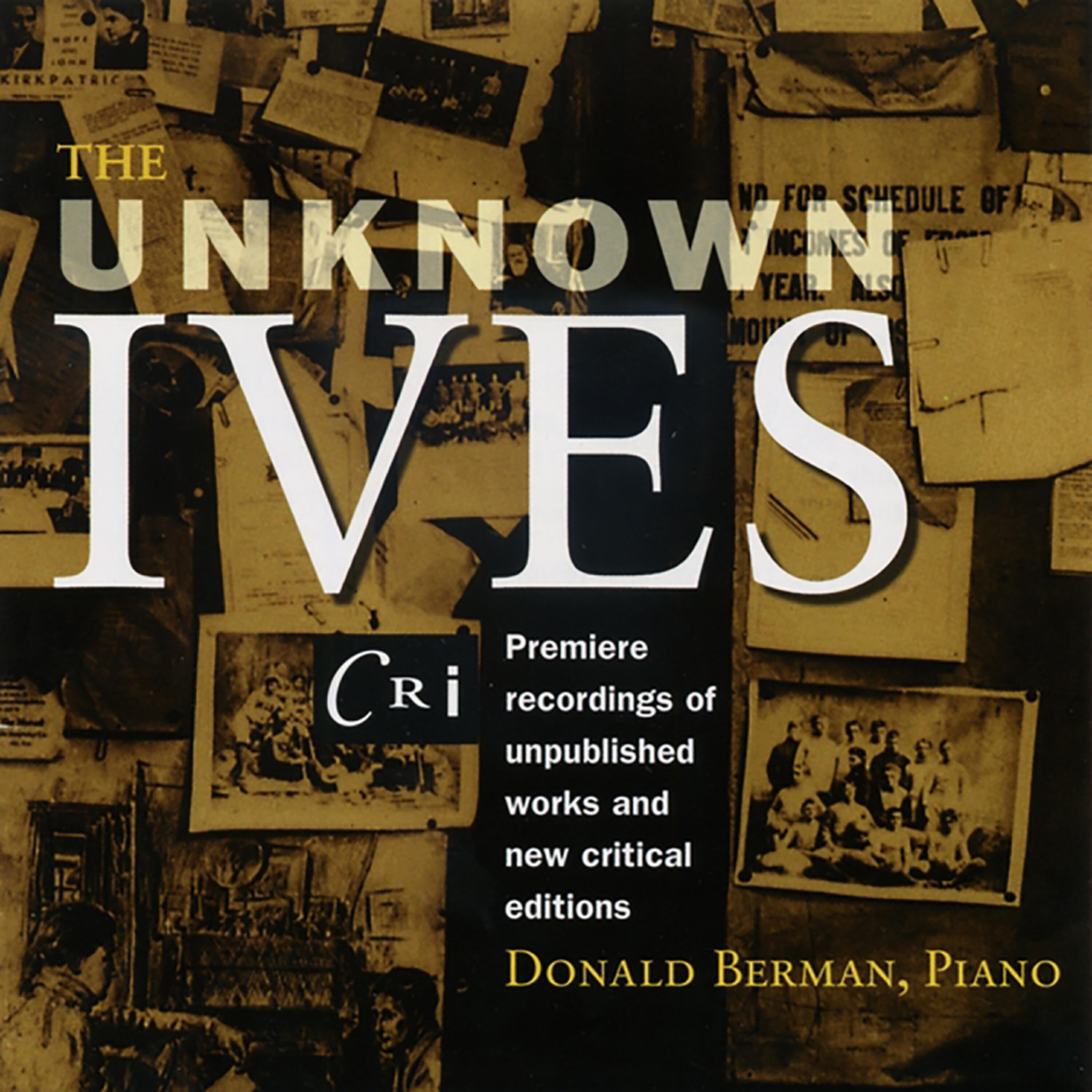 Donald Berman - Evocations, Four Chants for Piano: IV. Adagio Sostenuto (To Charles Ives)