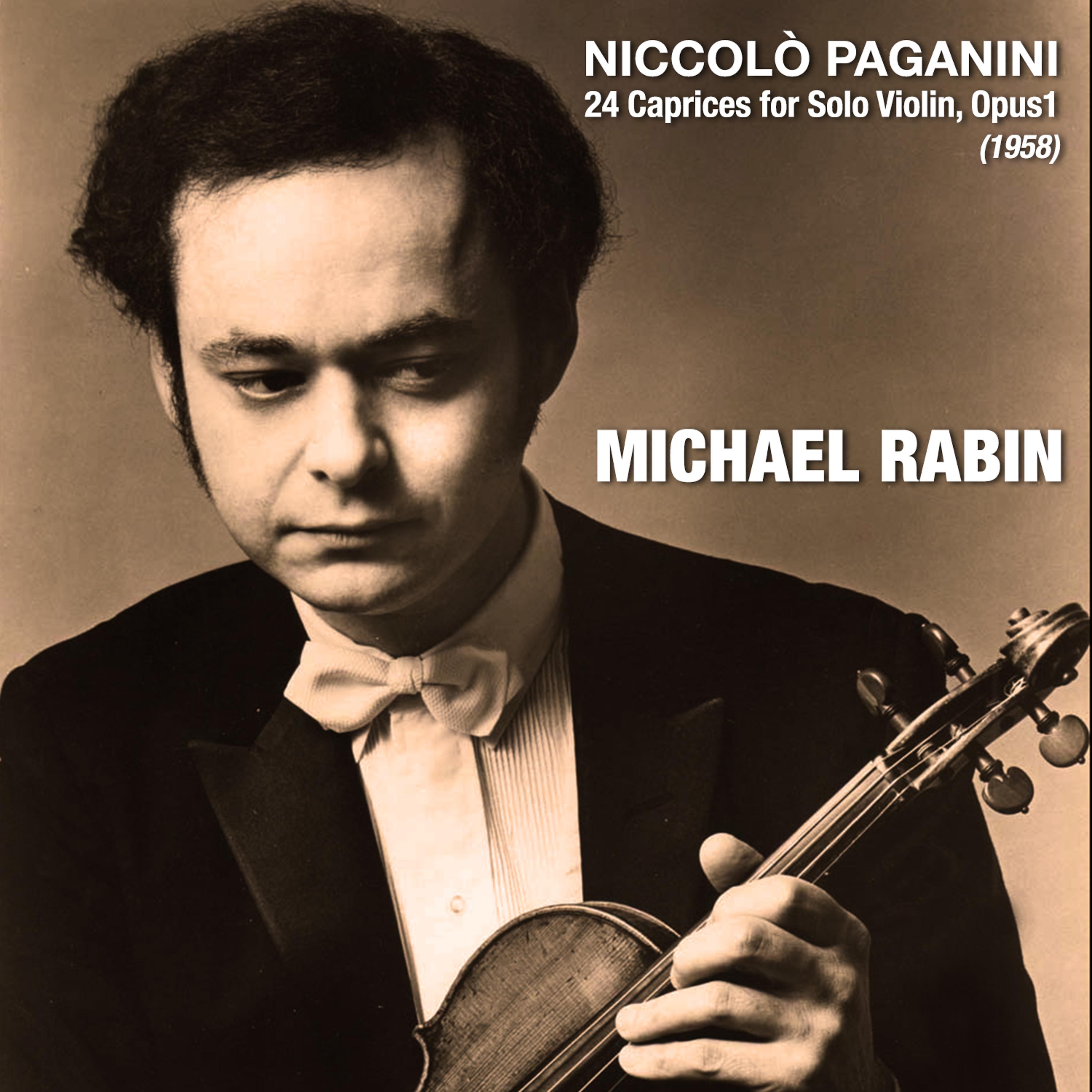 Постер альбома Niccolò Paganini: 24 Caprices for Solo Violin, Opus1 (1958)