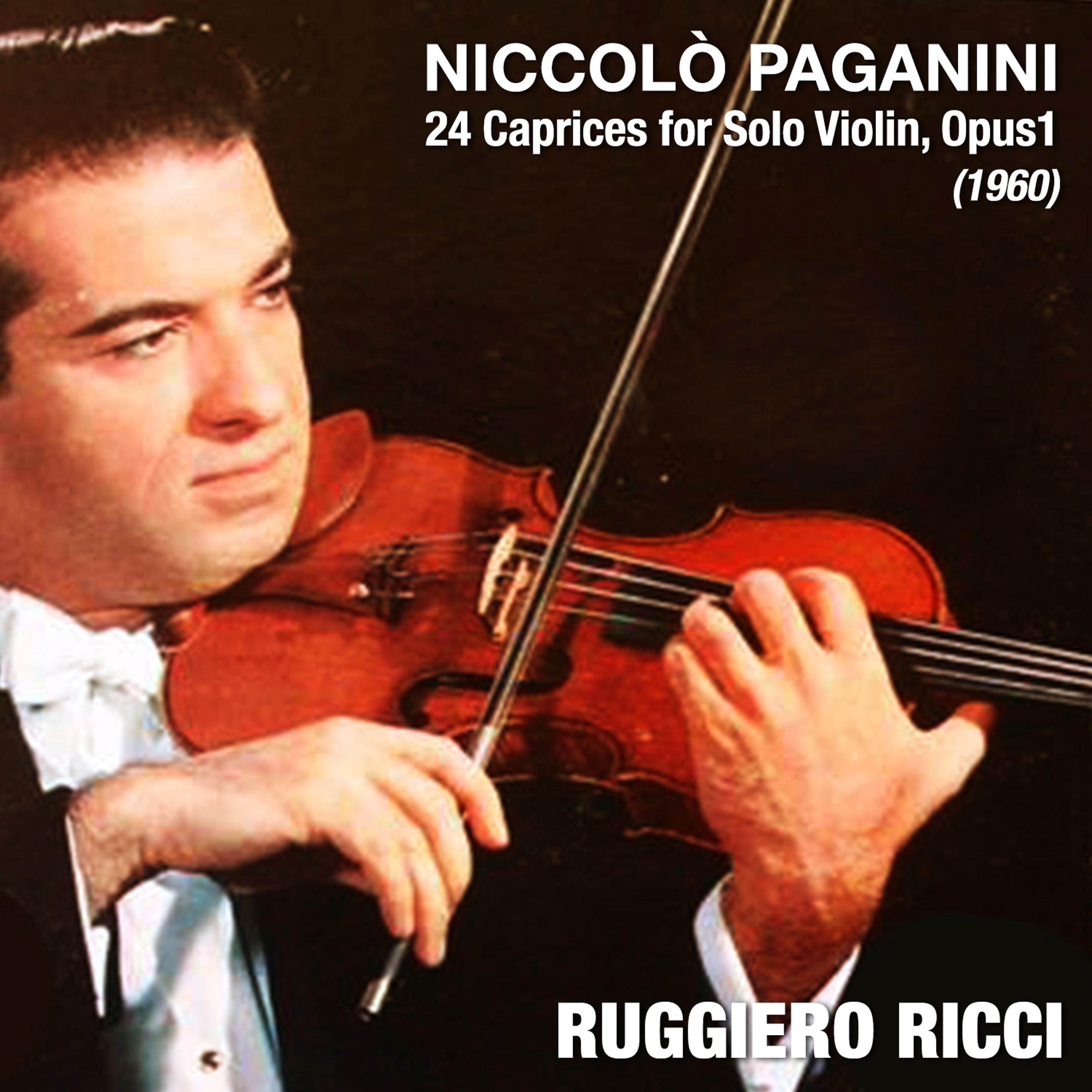 Постер альбома Niccolò Paganini: 24 Caprices for Solo Violin, Opus1 (1960)