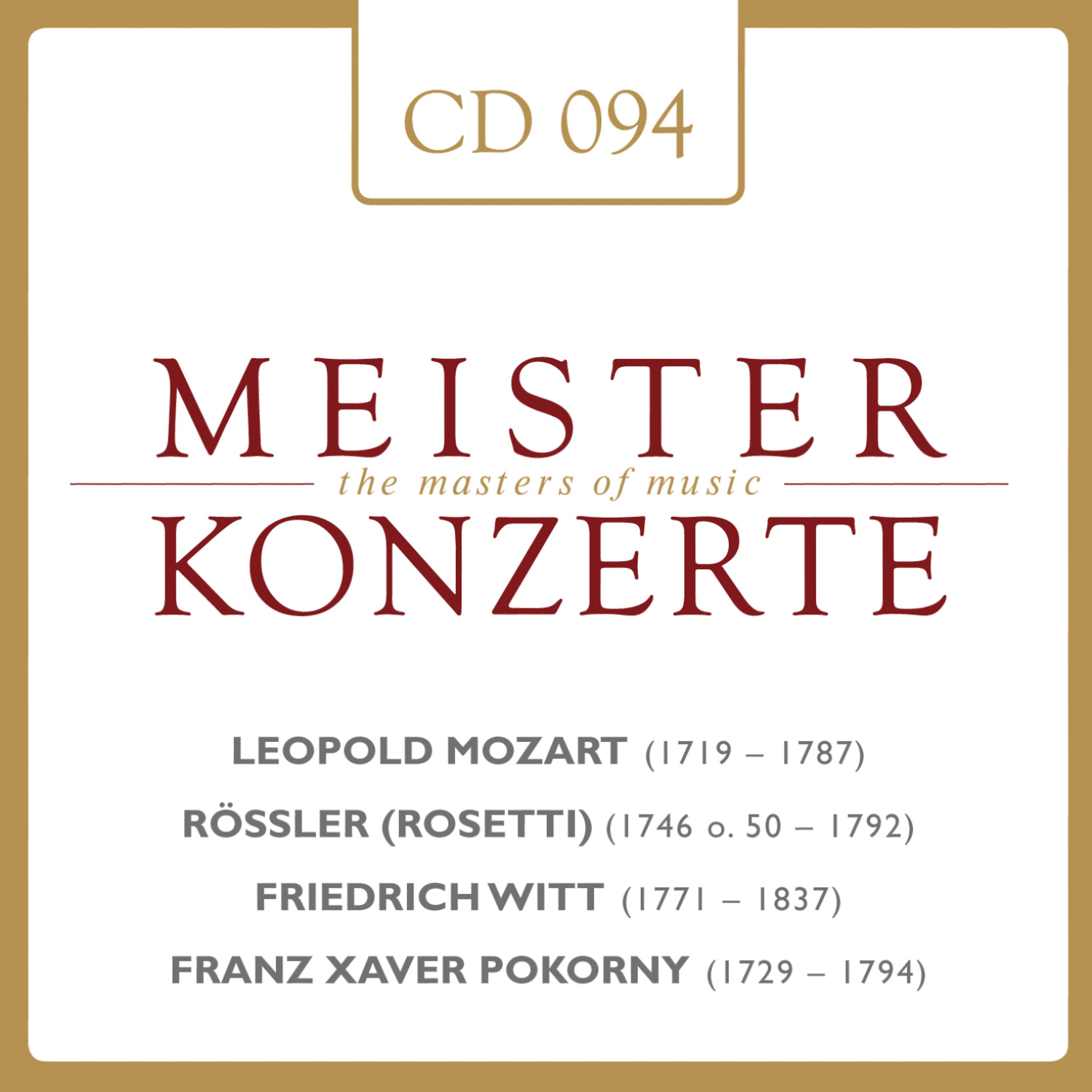 Постер альбома Mozart - Rössler - Witt - Pokorny