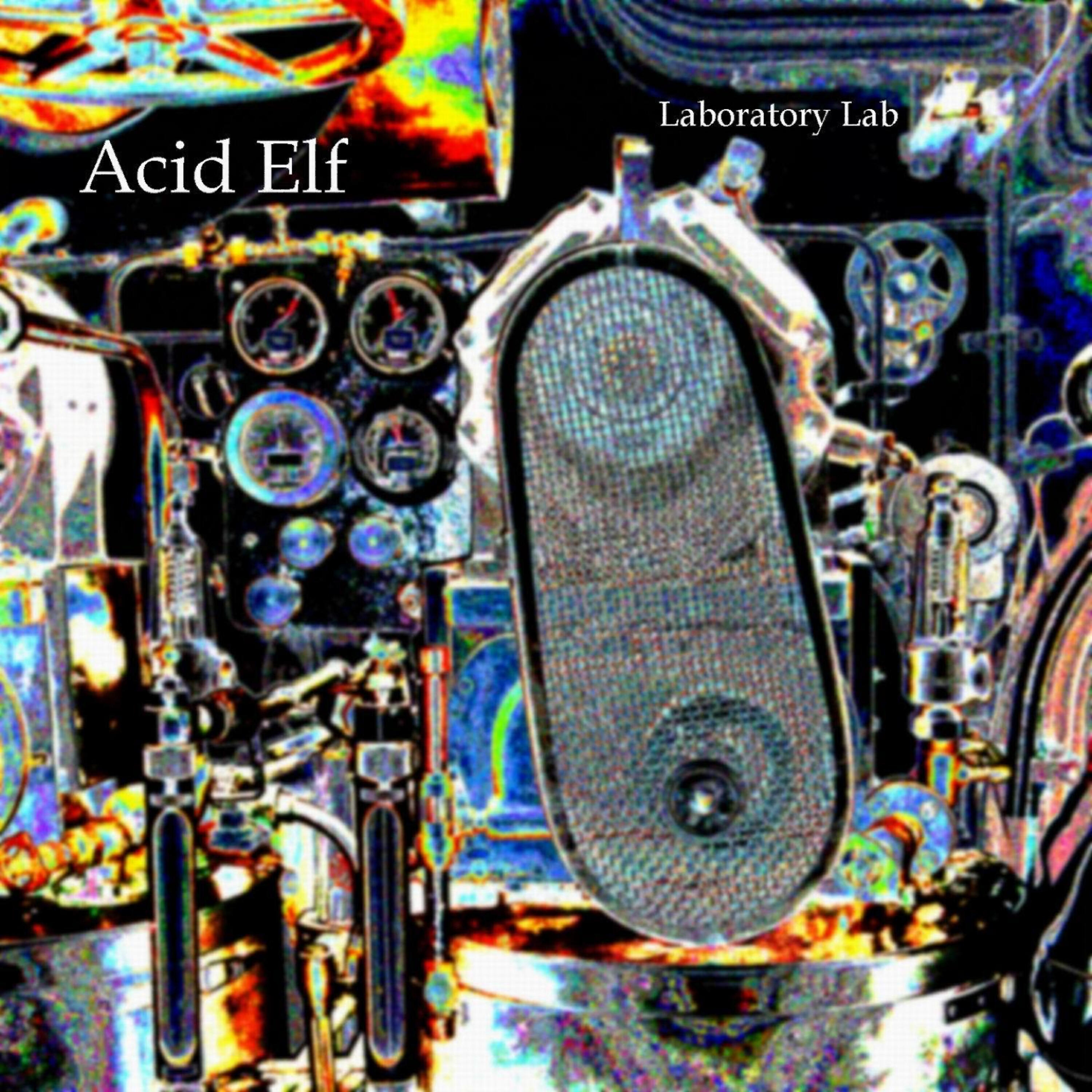 Acid Elf - Round Oscilloscope Screen
