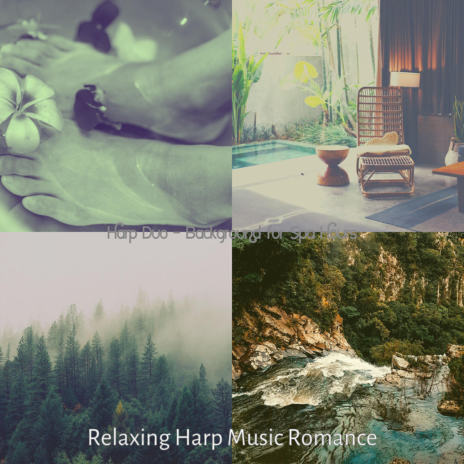 Relaxing Harp Music Romance - Spacious Guitar and Harps - Vibe for Spa Treatments