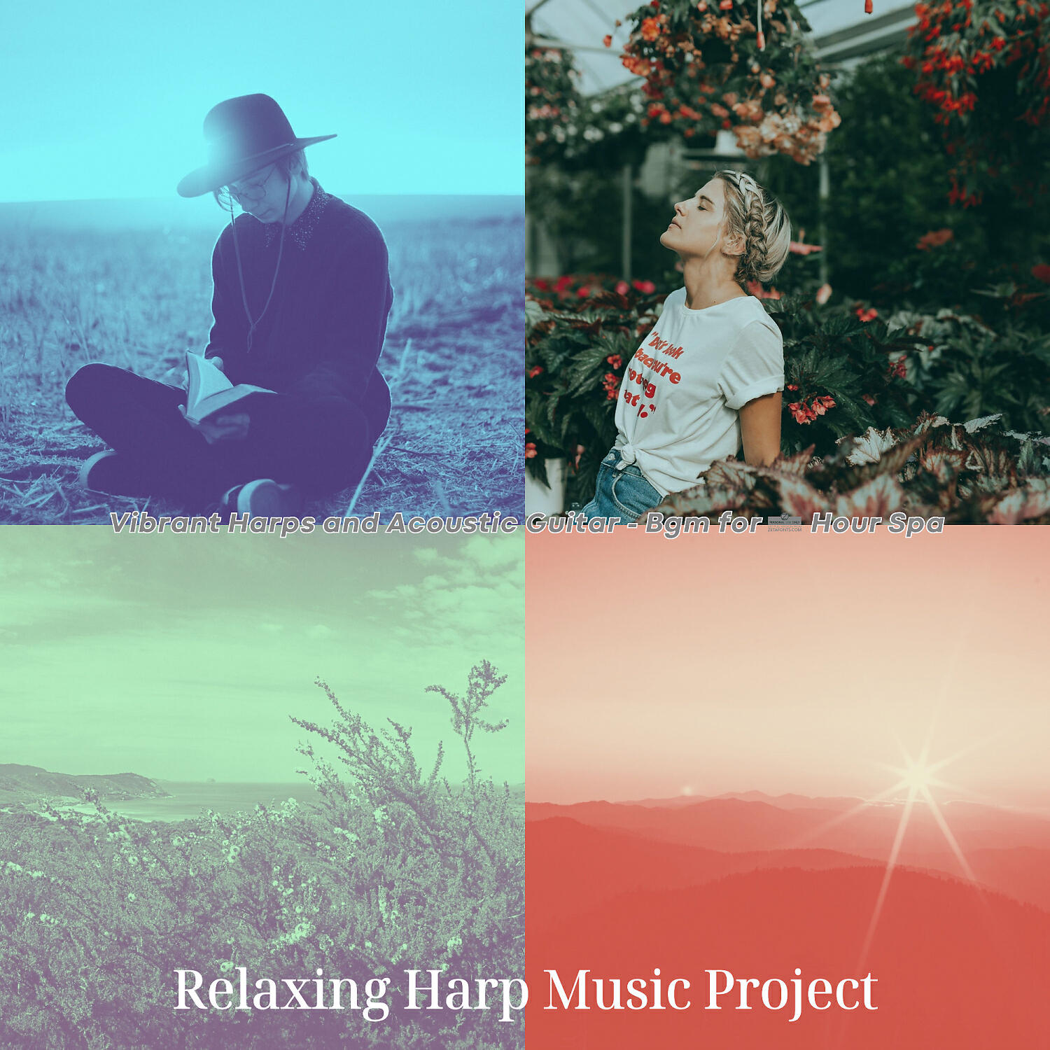 Relaxing Harp Music Project - Sprightly Guitar and Harps - Vibe for Spa Hours