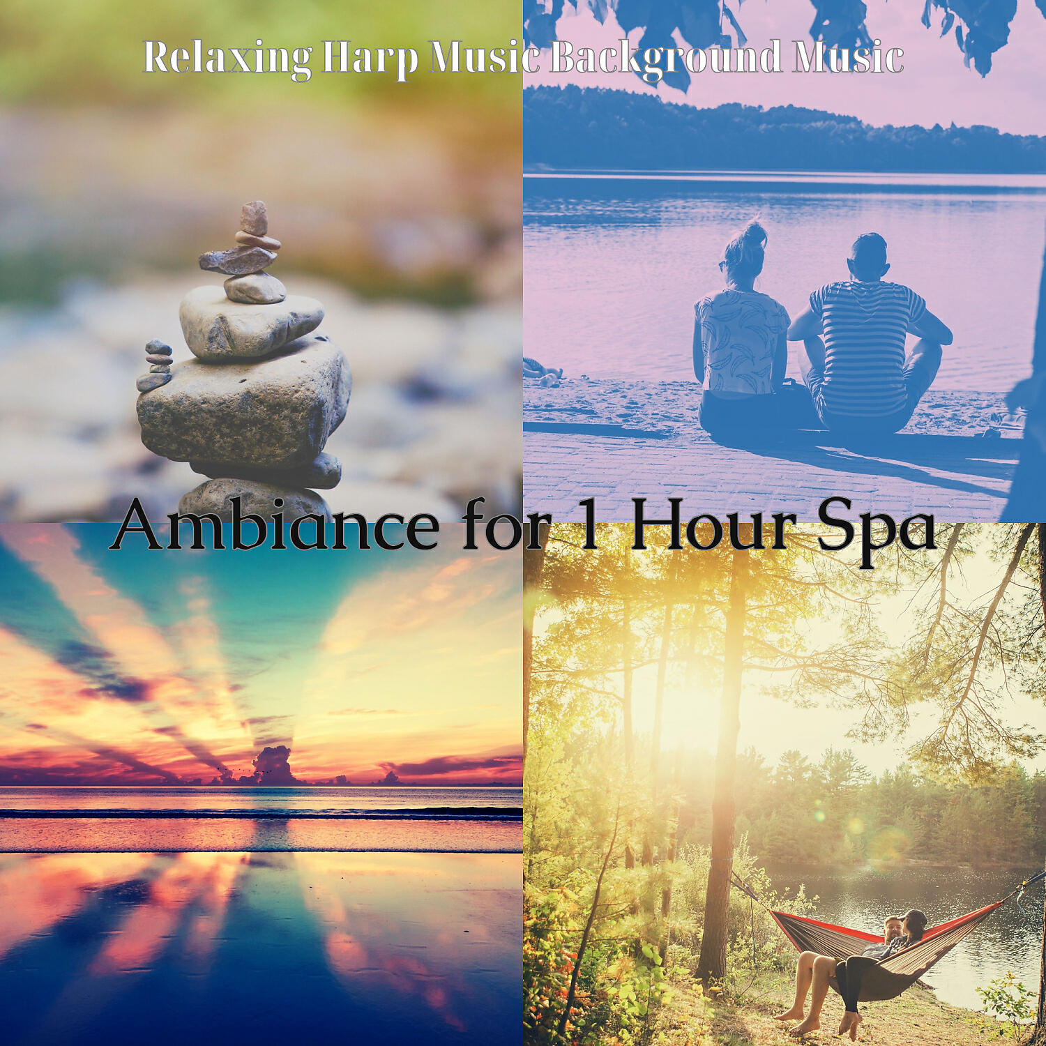 Relaxing Harp Music Background Music - Serene Guitar and Harps - Vibe for Binaural Focus