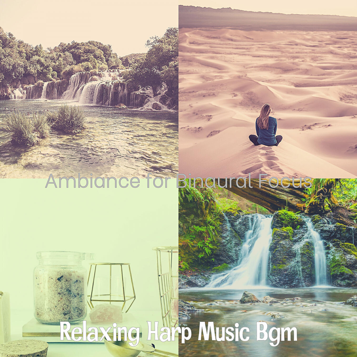 Relaxing Harp Music Bgm - Subdued Guitar and Harps - Vibe for 2 Hour Spa