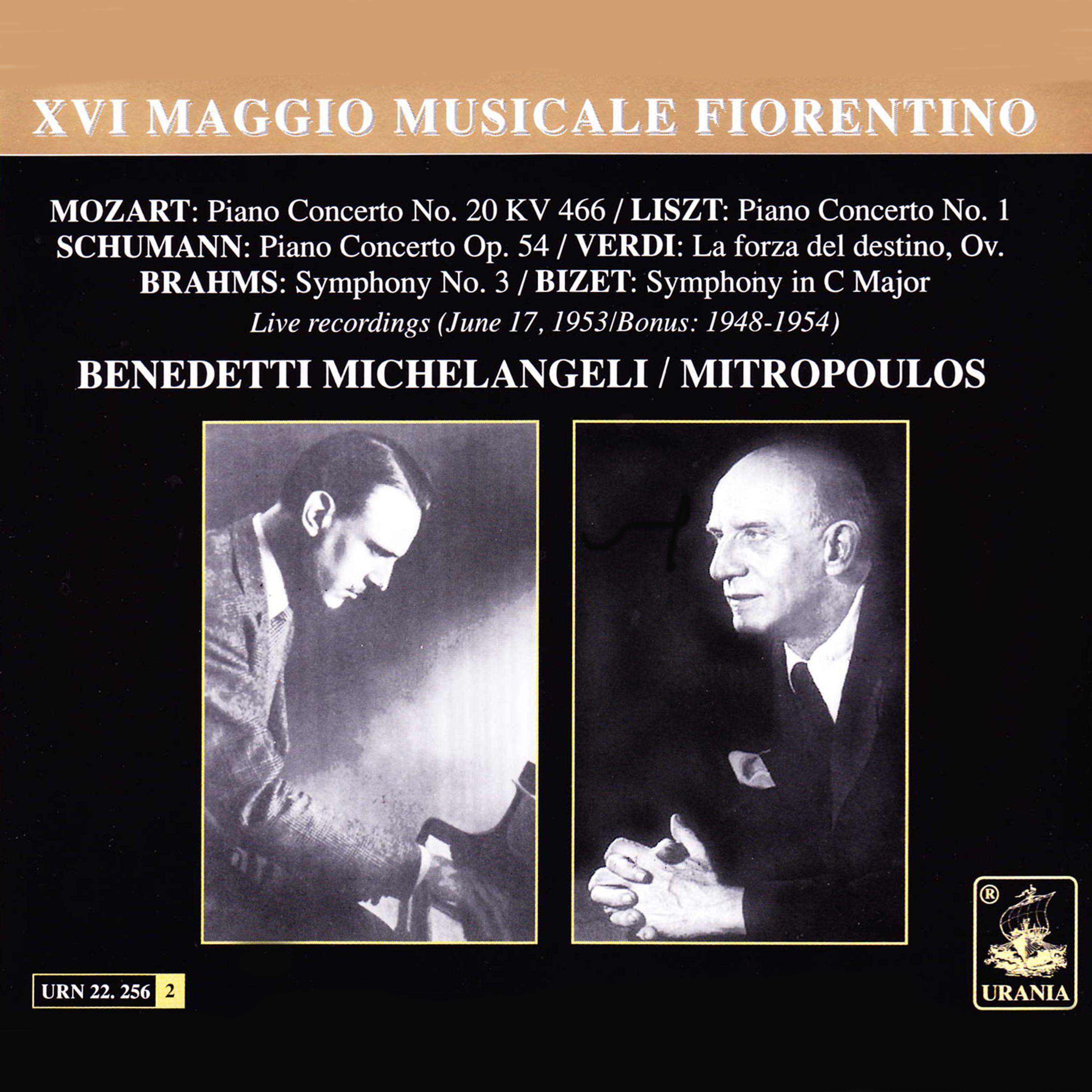 Постер альбома Benedetti Michelangeli & Mitropoulos at XVI Maggio Musicale Fiorentino