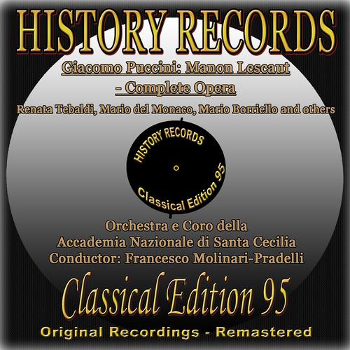 Постер альбома History Records - Classical Edition 95 - Manon Lescaut (Original Recordings - Remastered)