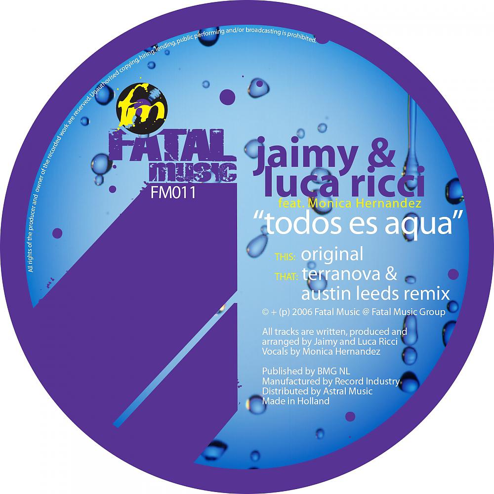 Постер альбома Todos Es Aqua