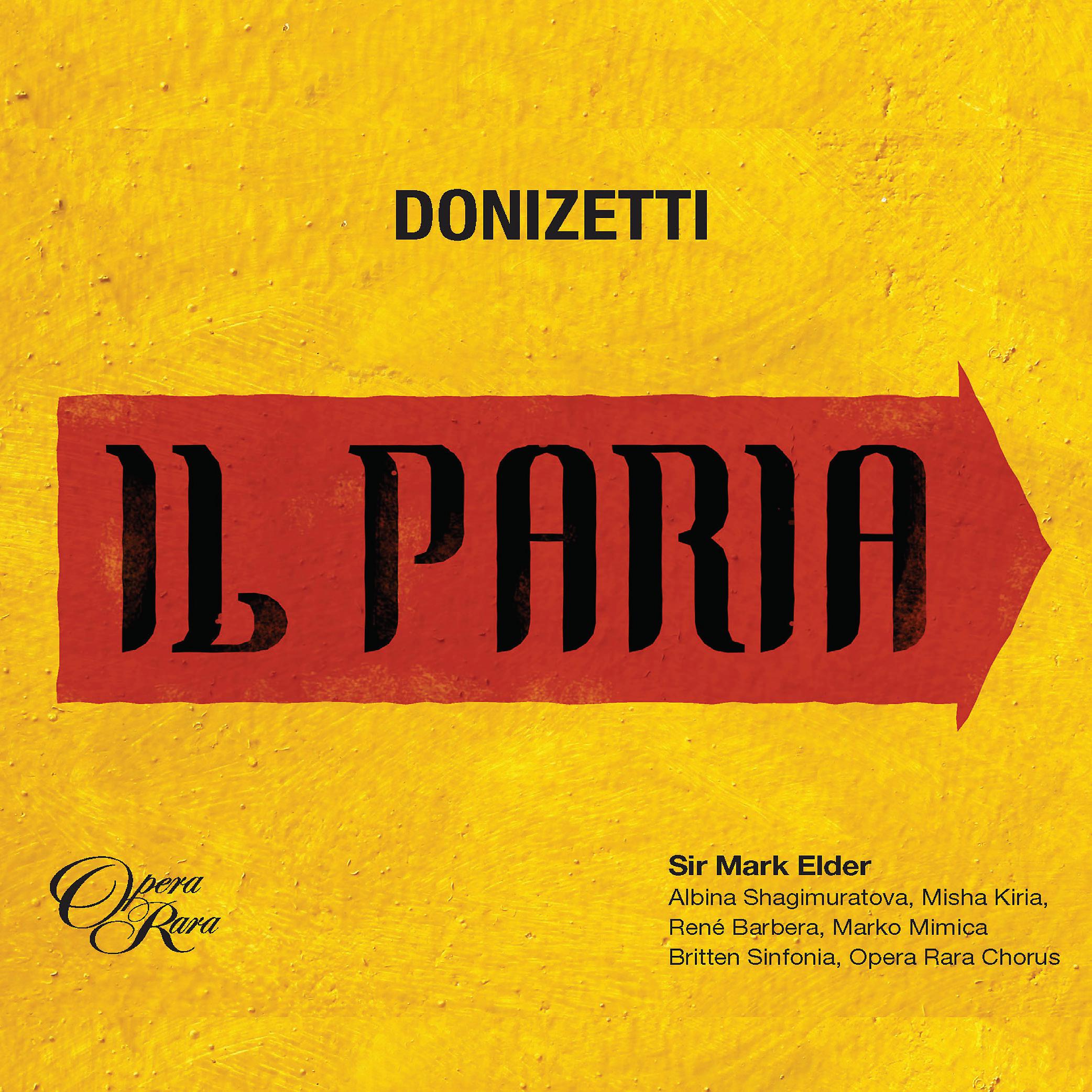 Постер альбома Donizetti: Il Paria