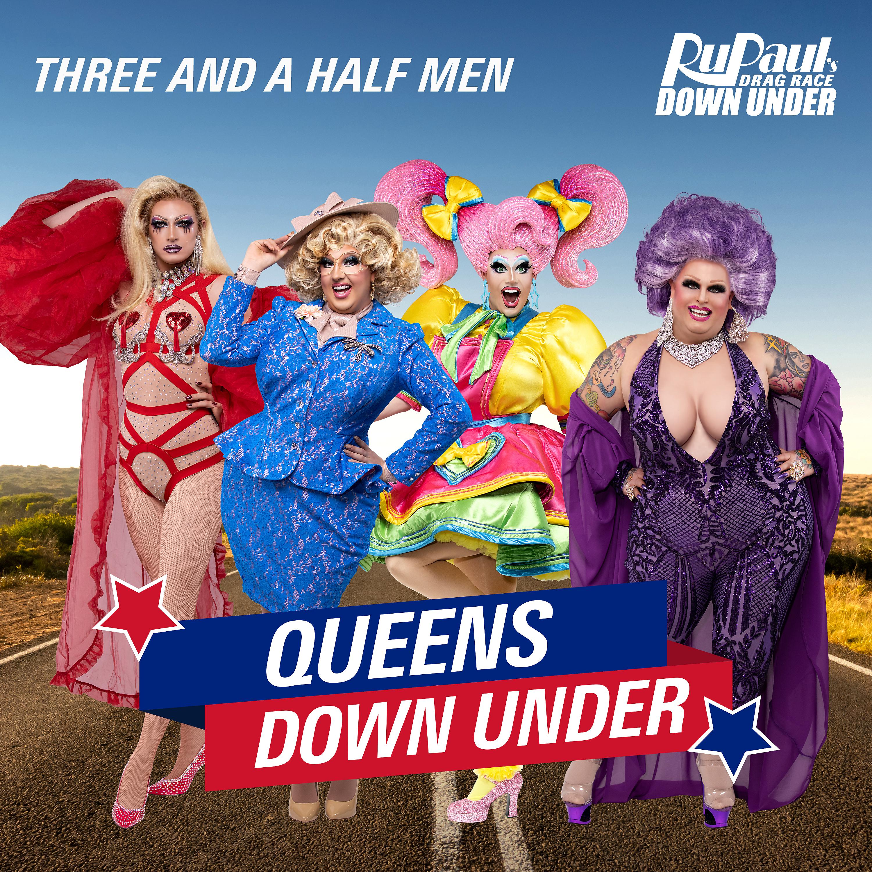 Постер альбома Queens Down Under (Three and a Half Men)