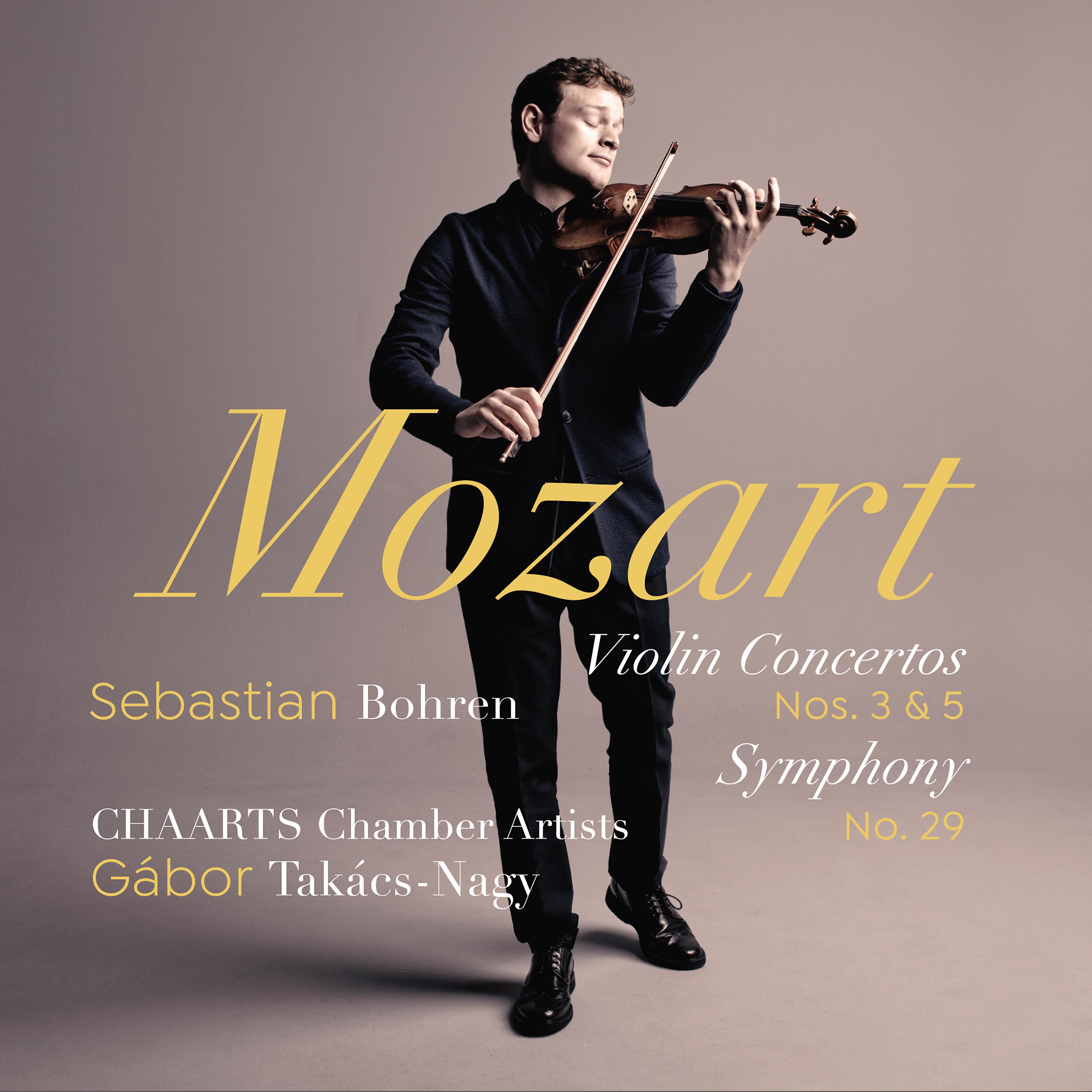 Постер альбома Mozart: Violin Concertos Nos. 3 & 5, Symphony No. 29