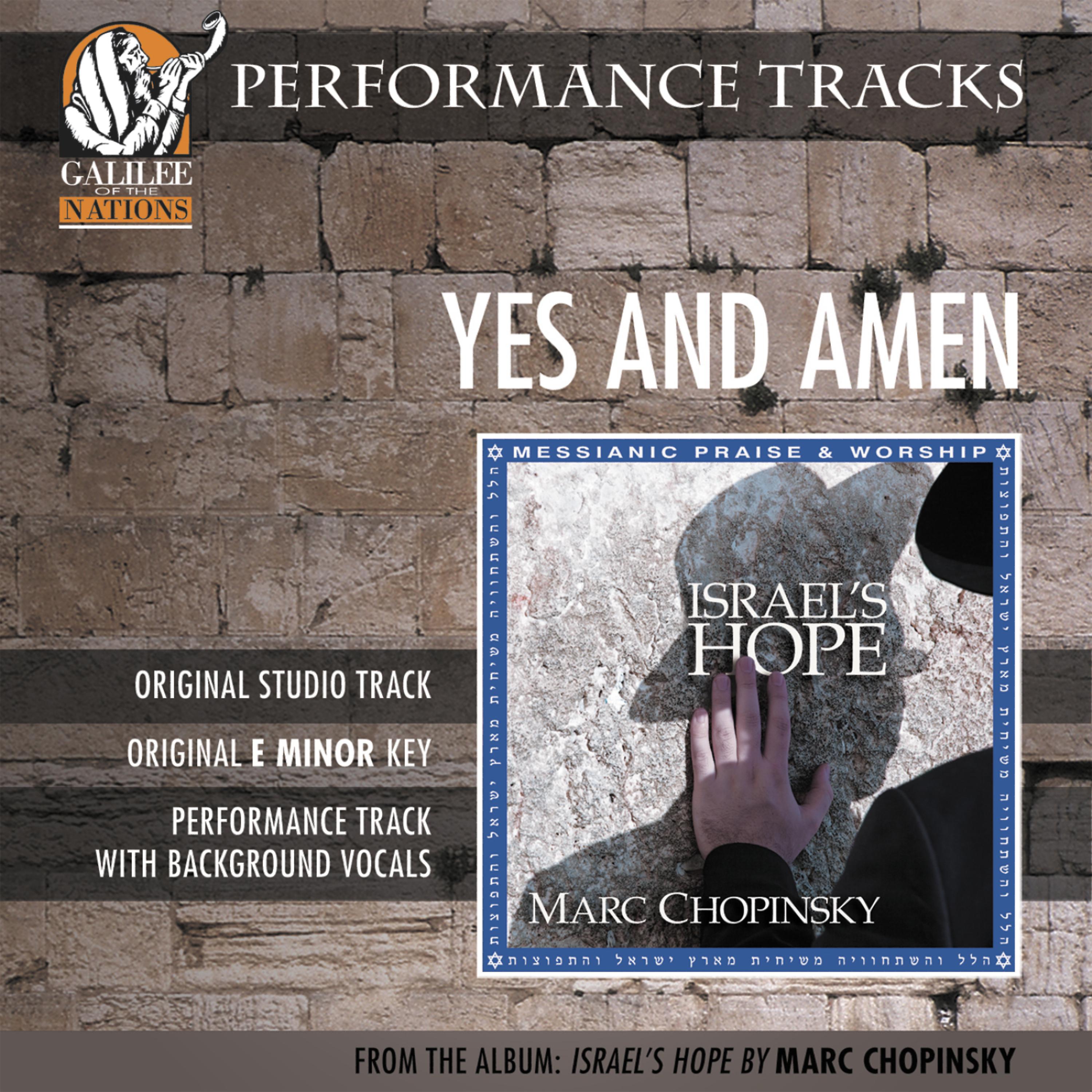 Постер альбома Yes And Amen (Performance Track)