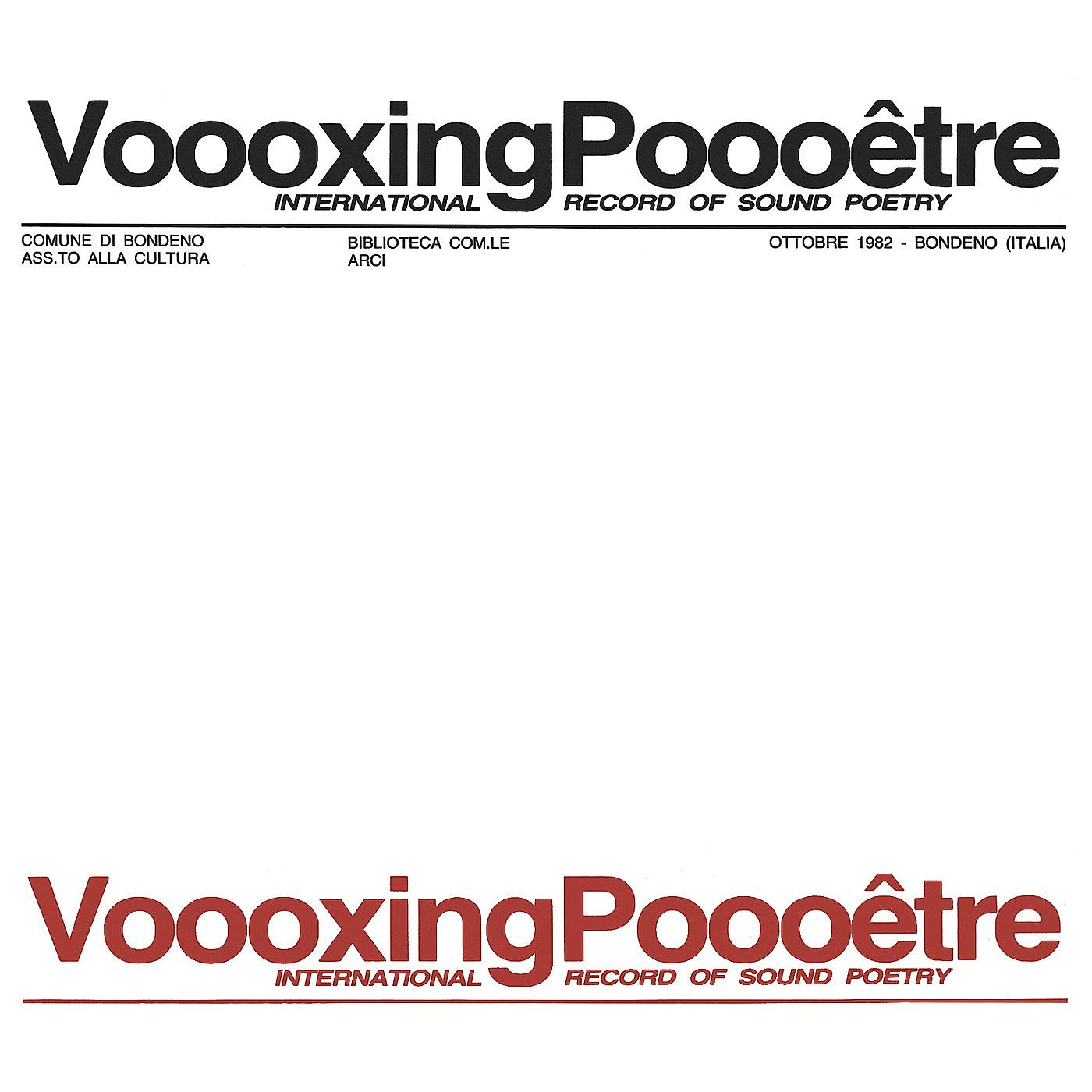 Постер альбома Voooxing Poooêtre