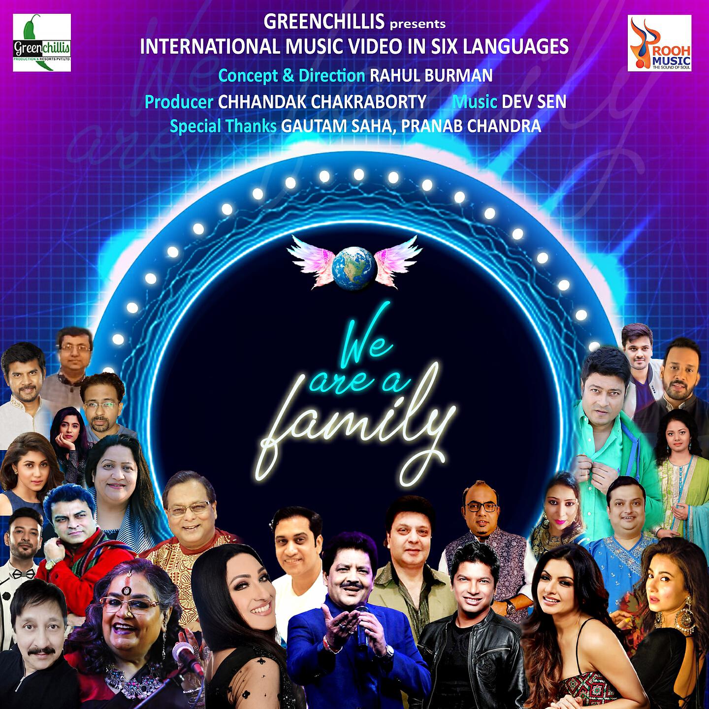 Udit Narayan - We Are A Family (Bengali+Hindi+English)