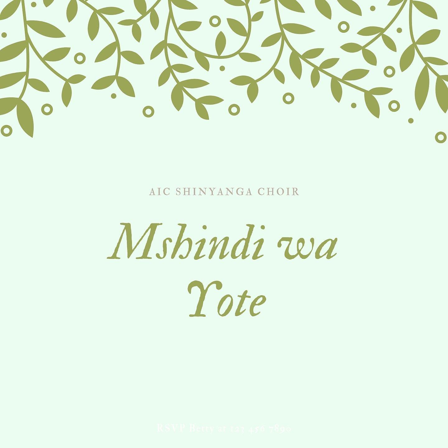 Постер альбома Mshindi wa Yote