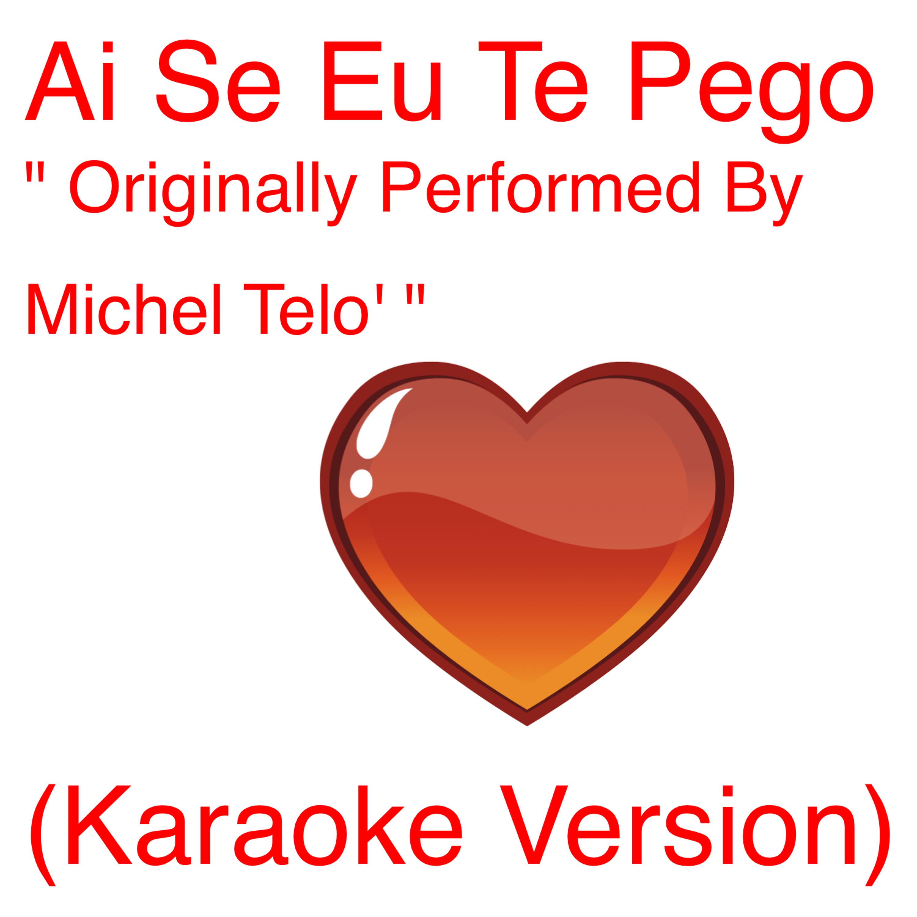 Постер альбома Ai Se Eu Te Pego "Originally Performed By Michel Telo' " (Karaoke Version) - Single