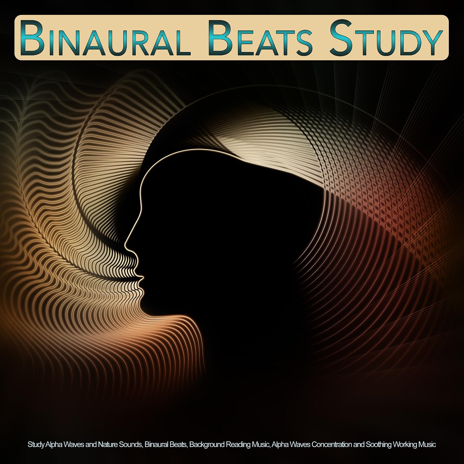 Постер альбома Binaural Beats Study: Study Alpha Waves and Nature Sounds, Binaural Beats, Background Reading Music, Alpha Waves Concentration and Soothing Working Music