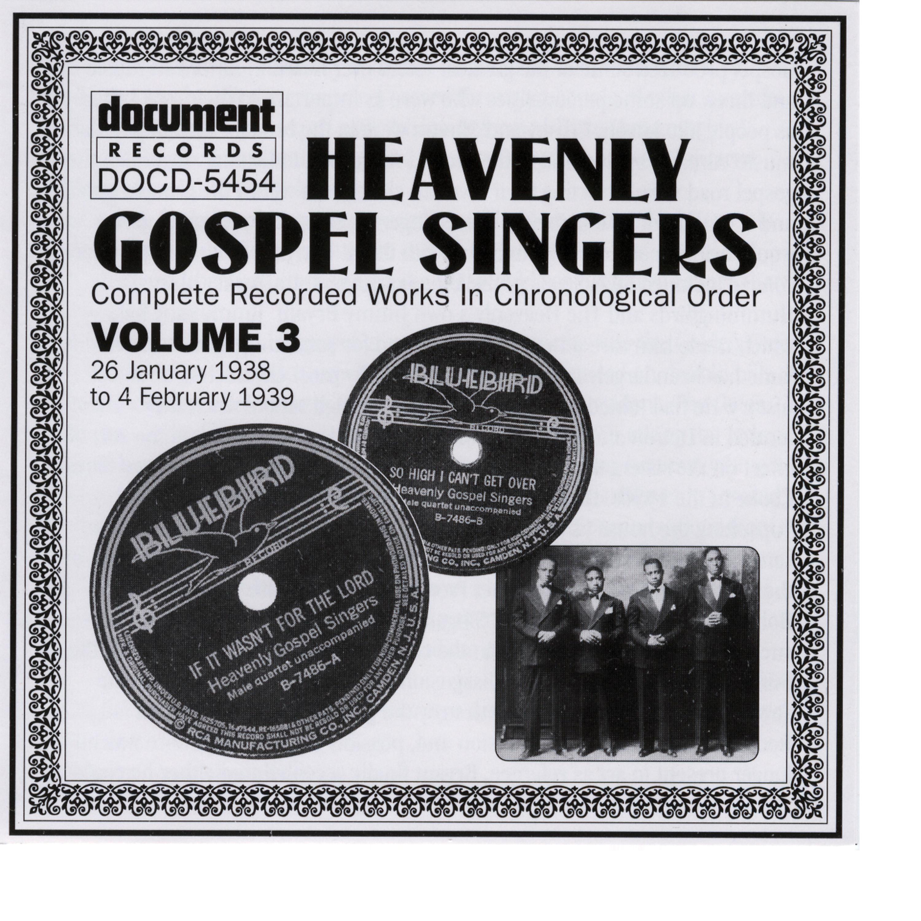 Постер альбома Heavenly Gospel Singers Vol. 3 (1938-1939)