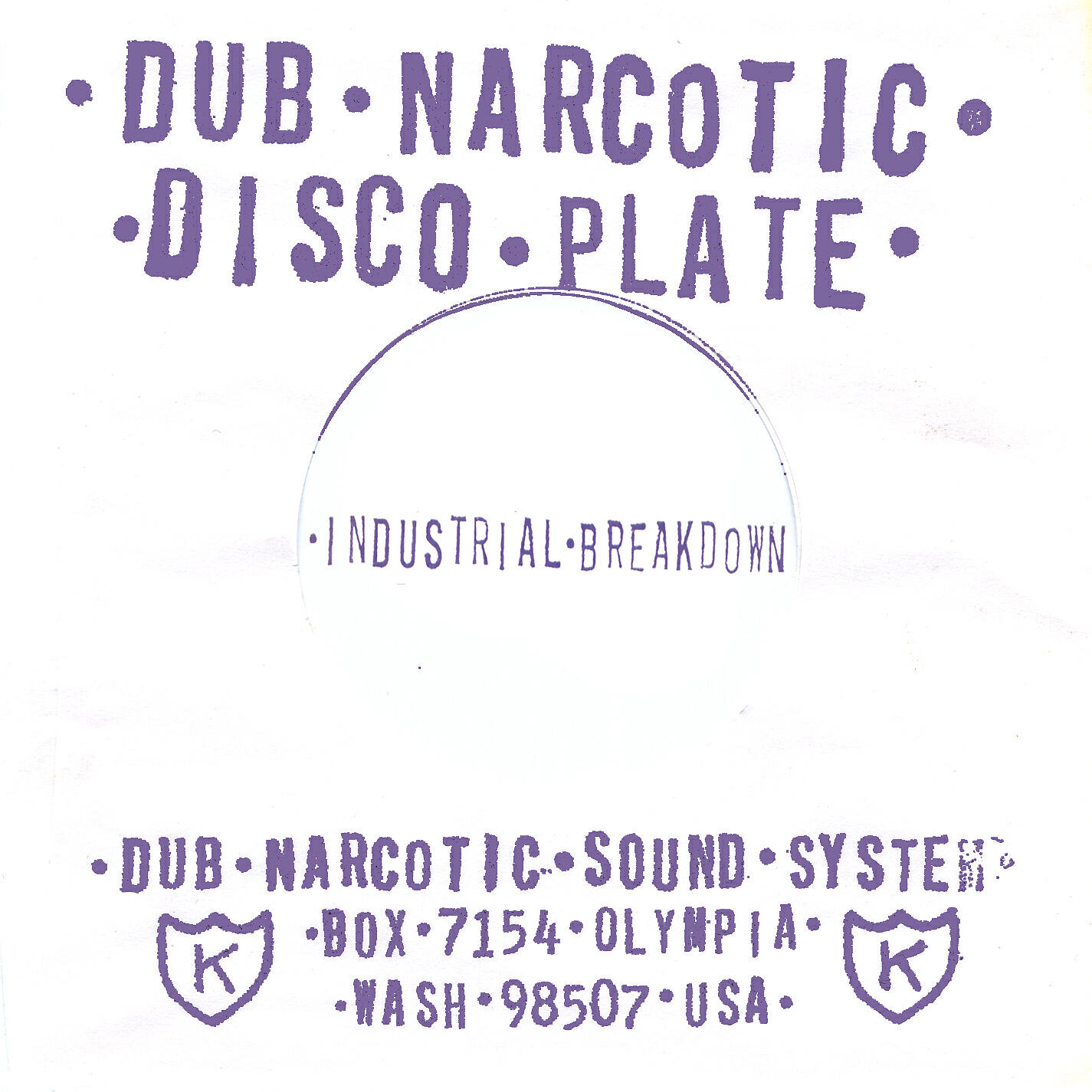Dub Narcotic Sound System - Industrial Breakdown