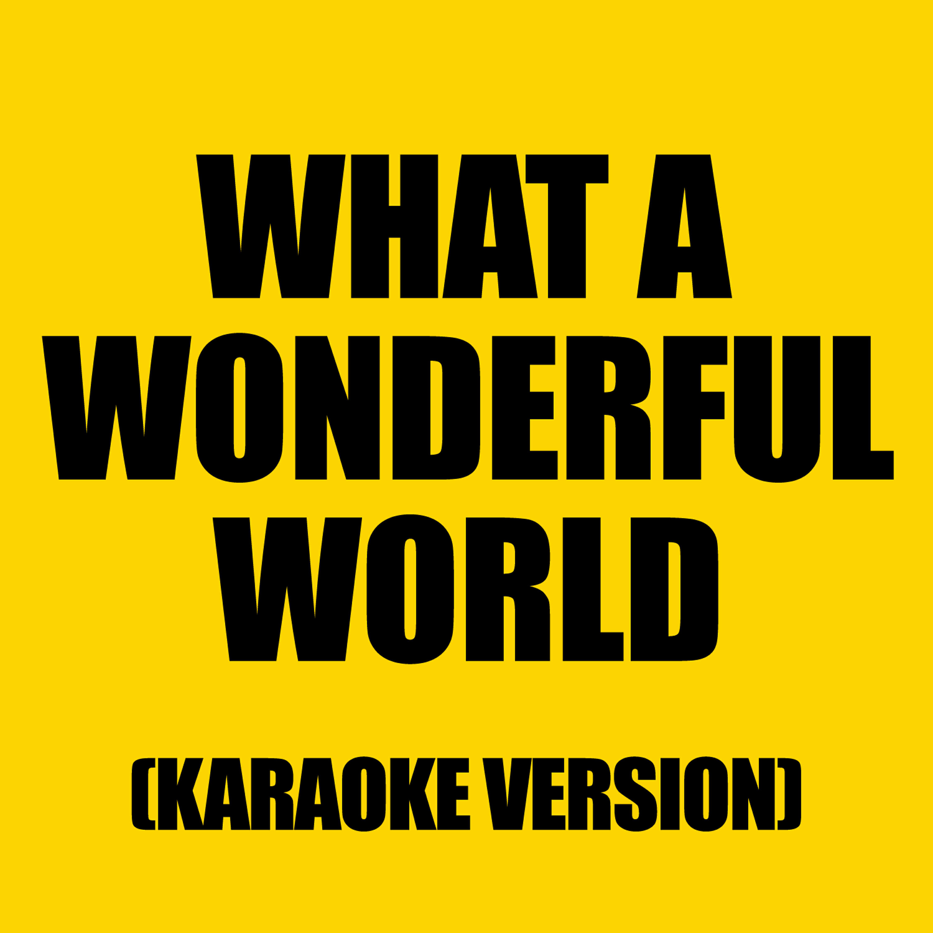 Karaoke - Ameritz - What a Wonderful World (Originally performed by Stacey Kent)