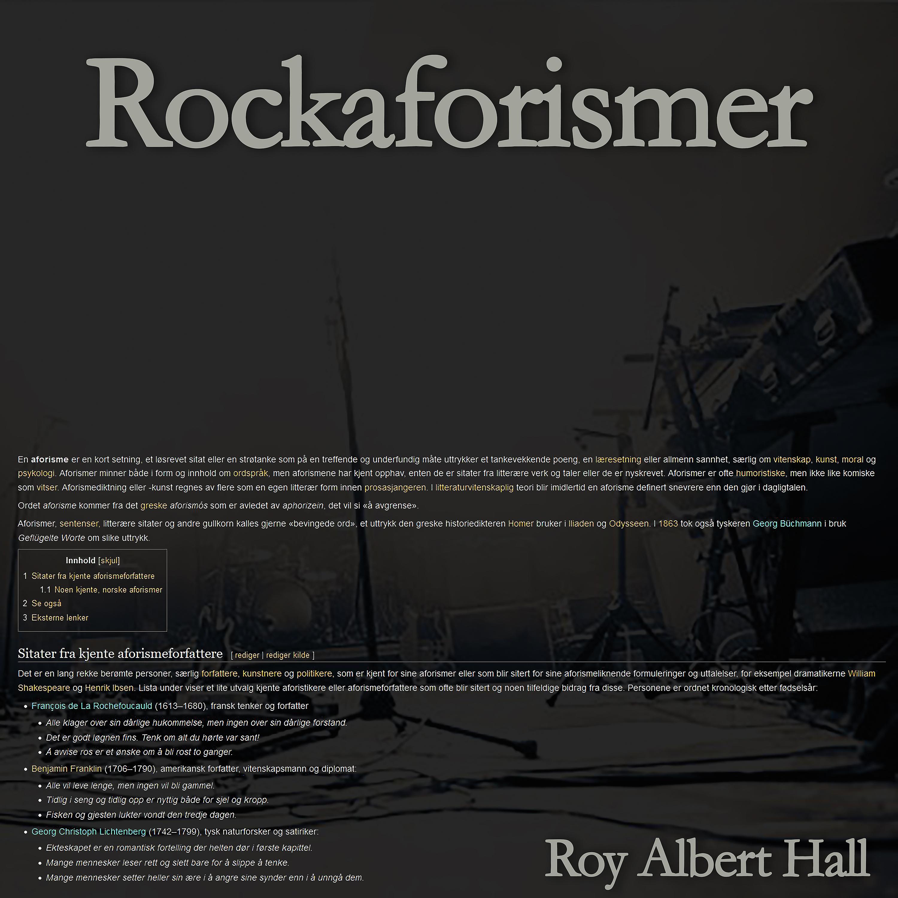 Постер альбома Rockaforismer