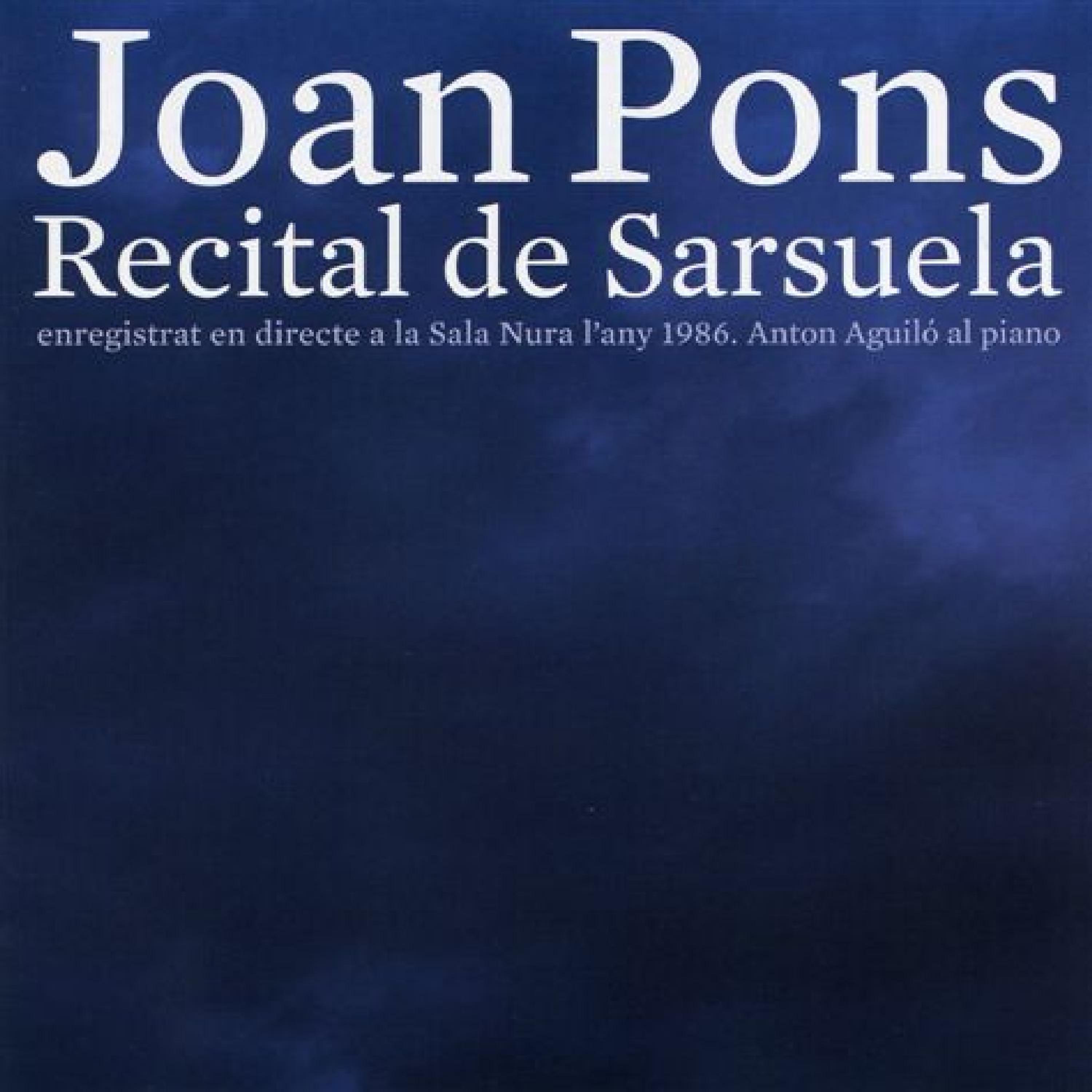 Постер альбома Recital de Sarsuela