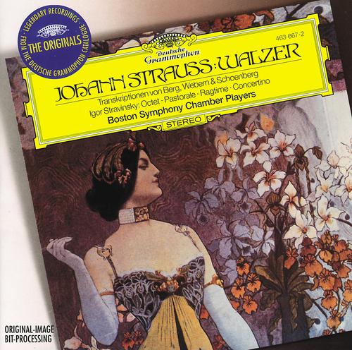 Постер альбома Strauss, J. II (transc.: Berg, Schoenberg, Webern): Waltzes / Stravinsky: Octet; Pastorale; Ragtime; Concertino