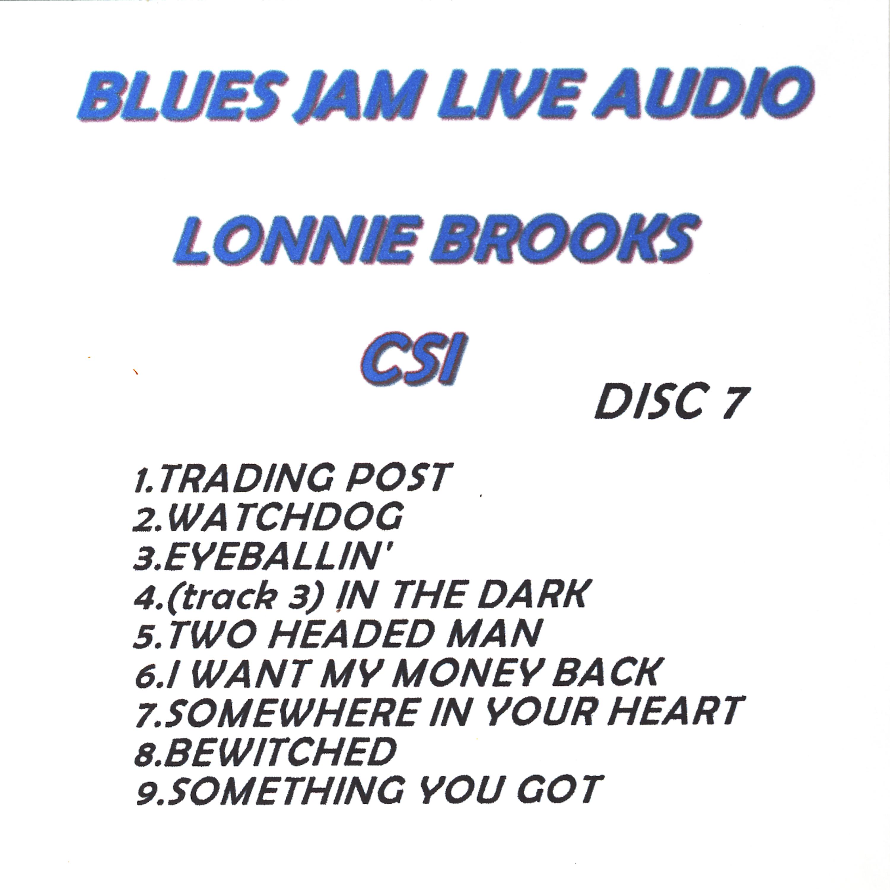 Постер альбома Blues Jam Live Audio: Lonnie Brooks