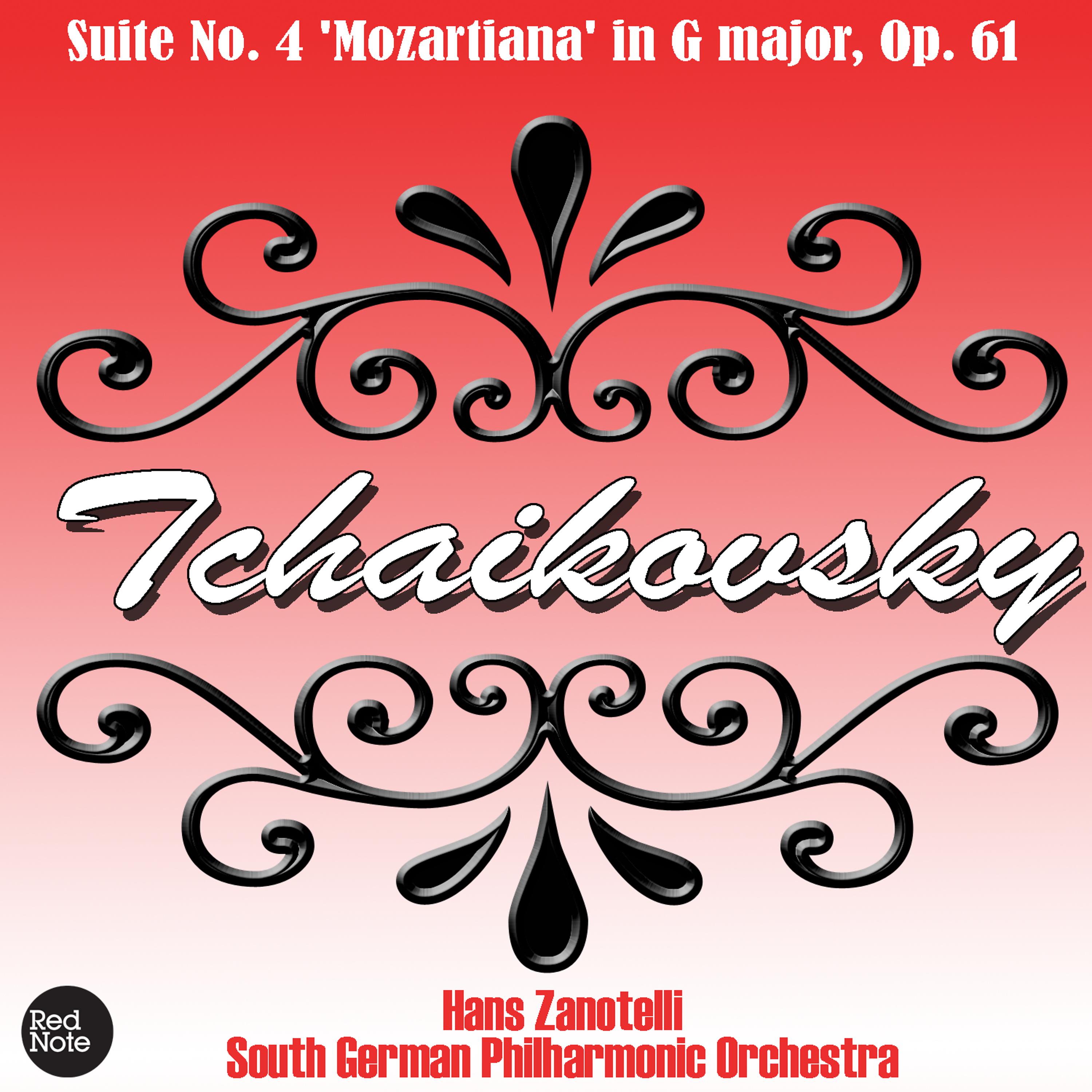 South German Philharmonic Orchestra - Suite No. 4 'Mozartiana' in G major, Op. 61: II. Menuet