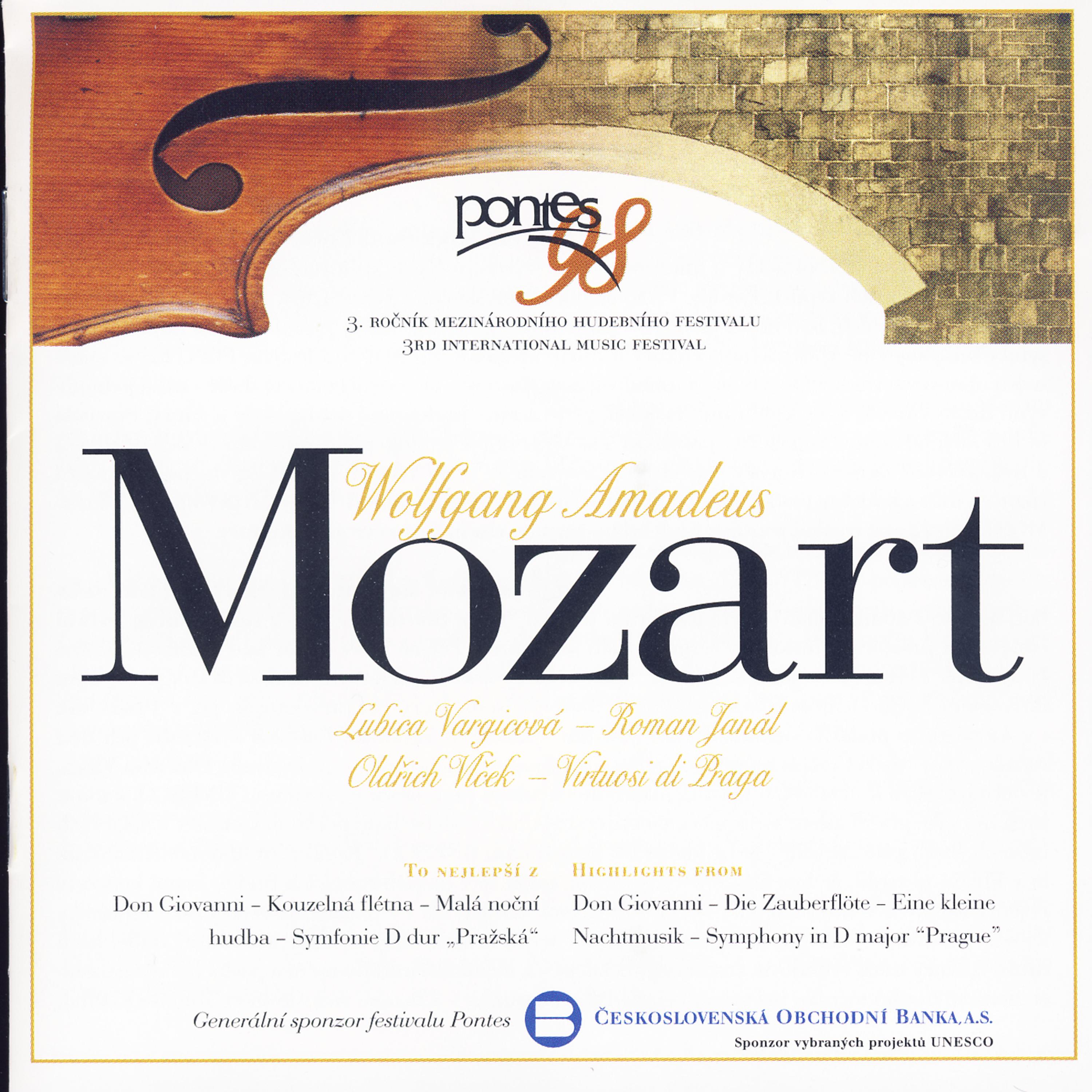 Постер альбома Pontes 98 - Wolfgang Amadeus Mozart