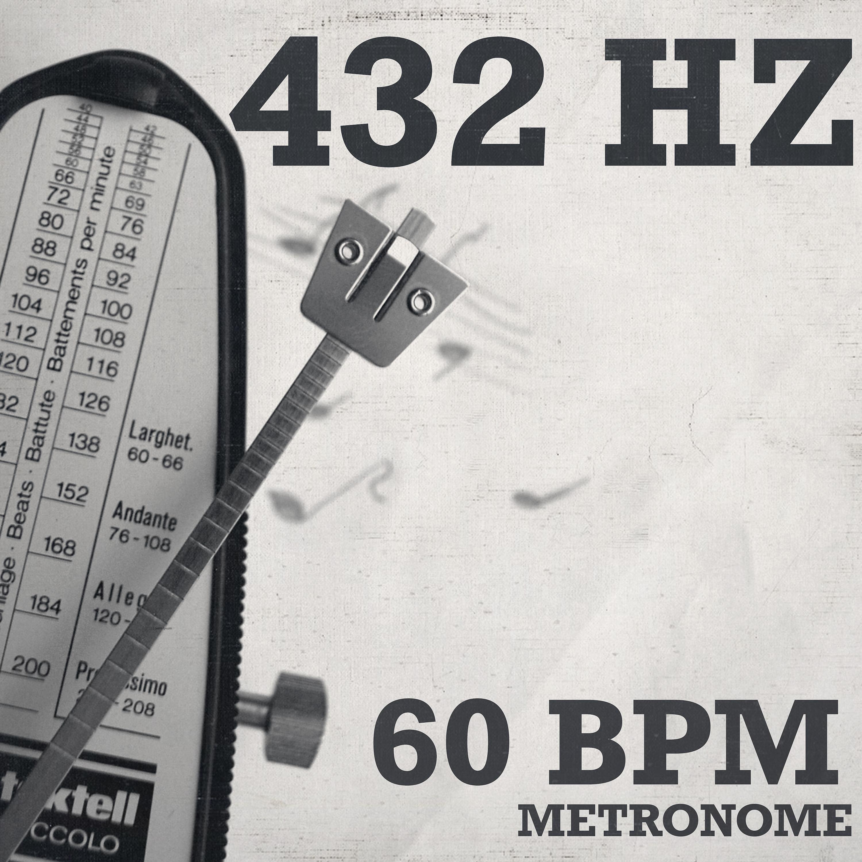 Постер альбома 432 Hertz Pure Tone + 60 Bpm Metronome
